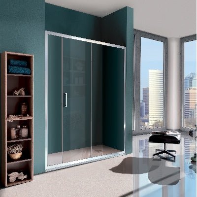 Schiebeduschnische mit 2 Kristalltüren 6 mm Cee Art - MEGART