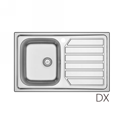 Einbauspüle Aus Edelstahl Mod. Ls04 Cm 80X50 - MEGART