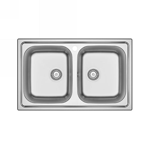 Einbauspüle Aus Edelstahl Mod. Ls05 80X50 Cm - MEGART