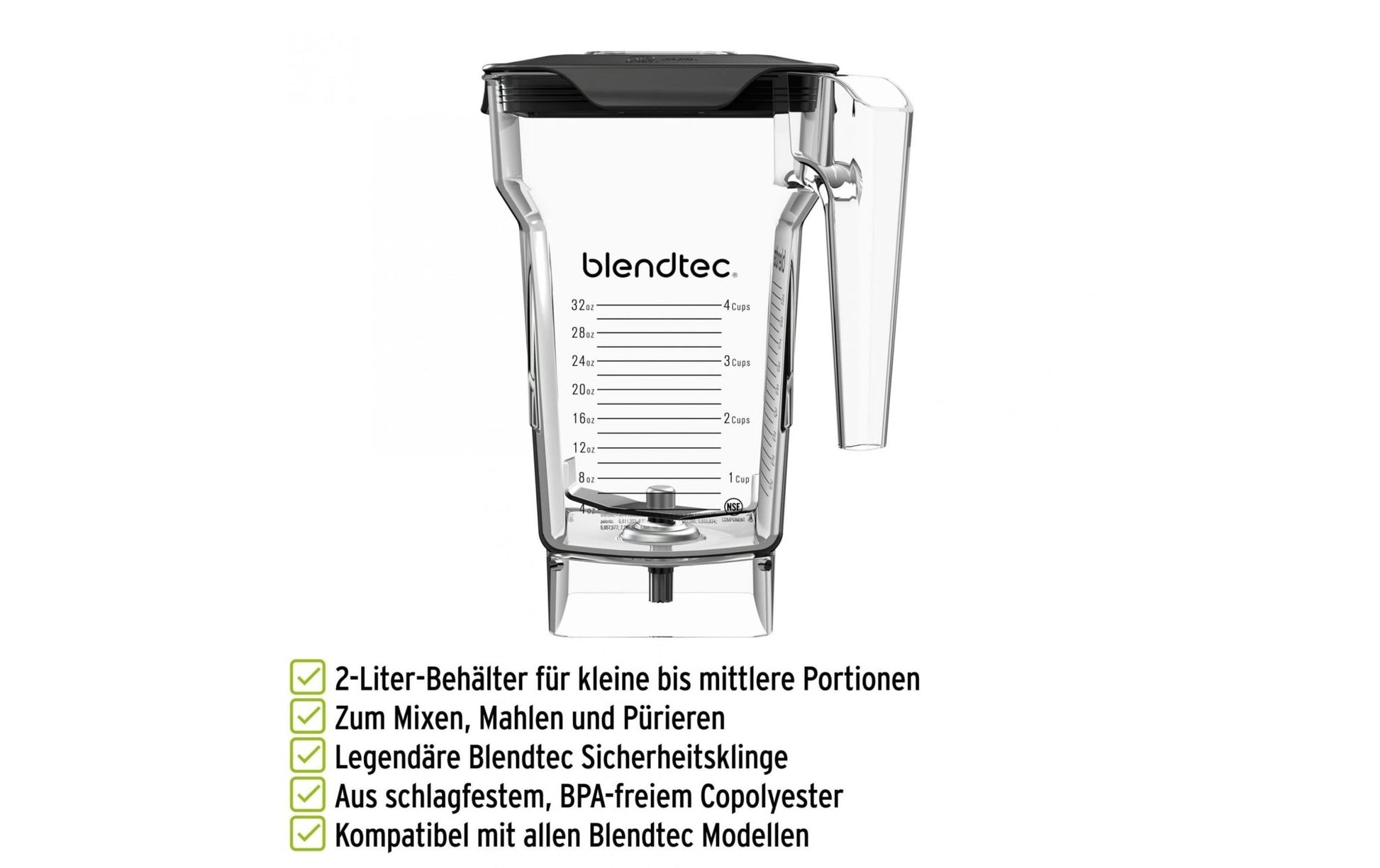 Mixbecher FourSide Jar Transparent - MEGART