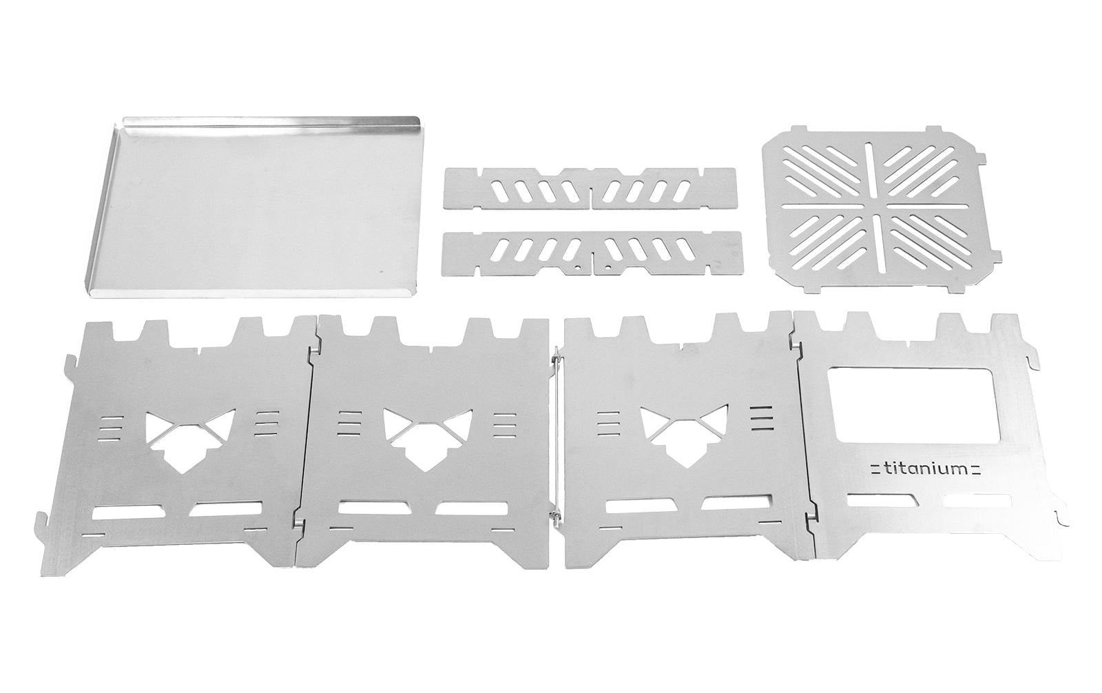 Fennek Grill Campingkocher Hobo Premium, Titan - MEGART