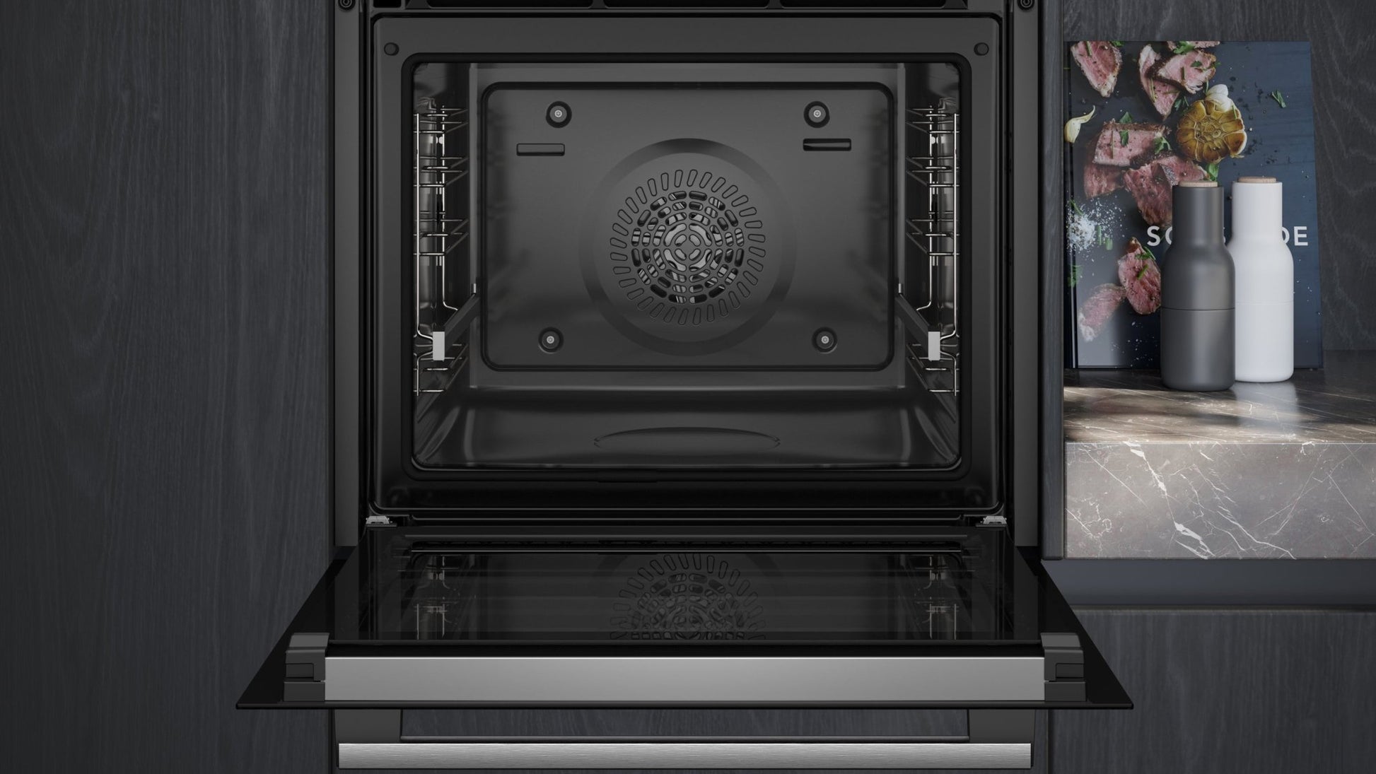 iQ500, Einbaubackofen, 60 x 60 cm, Edelstahl HB578GFS7 - MEGART