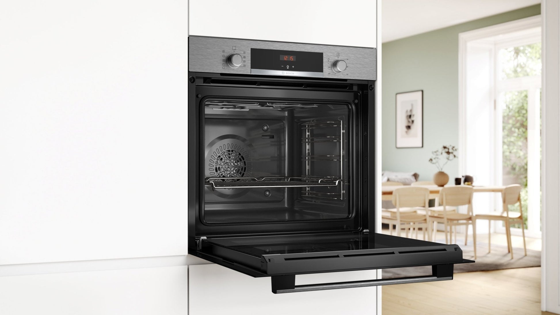 Serie 4, Einbaubackofen, 60 x 60 cm, Edelstahl HBA514BS3 - MEGART