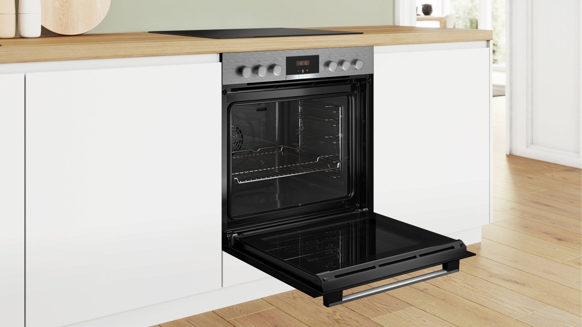 Serie 4, Einbauherd, 60 x 60 cm, Edelstahl HEA513BS3 - MEGART