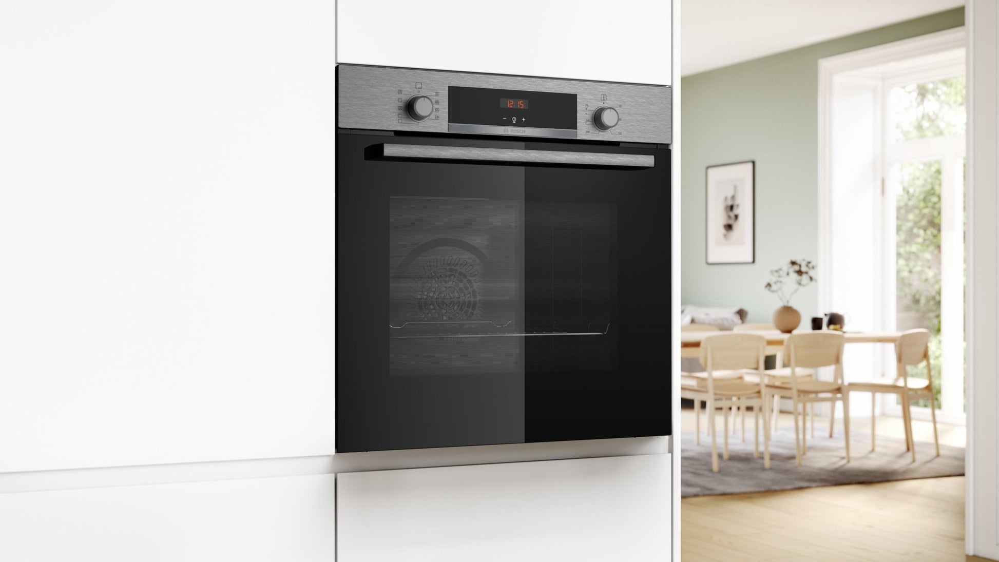 Serie 4, Einbaubackofen, 60 x 60 cm, Edelstahl HBA514BS3 - MEGART