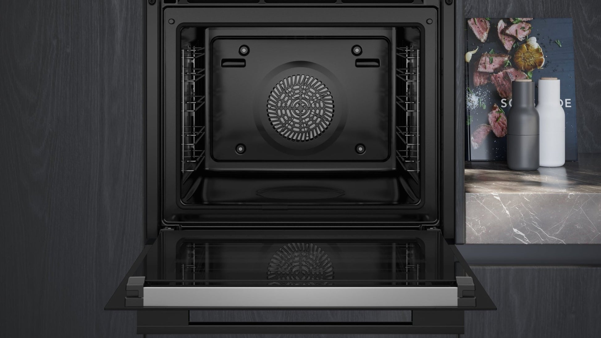 iQ700, Einbaubackofen, 60 x 60 cm, Schwarz HB776G1B1 - MEGART