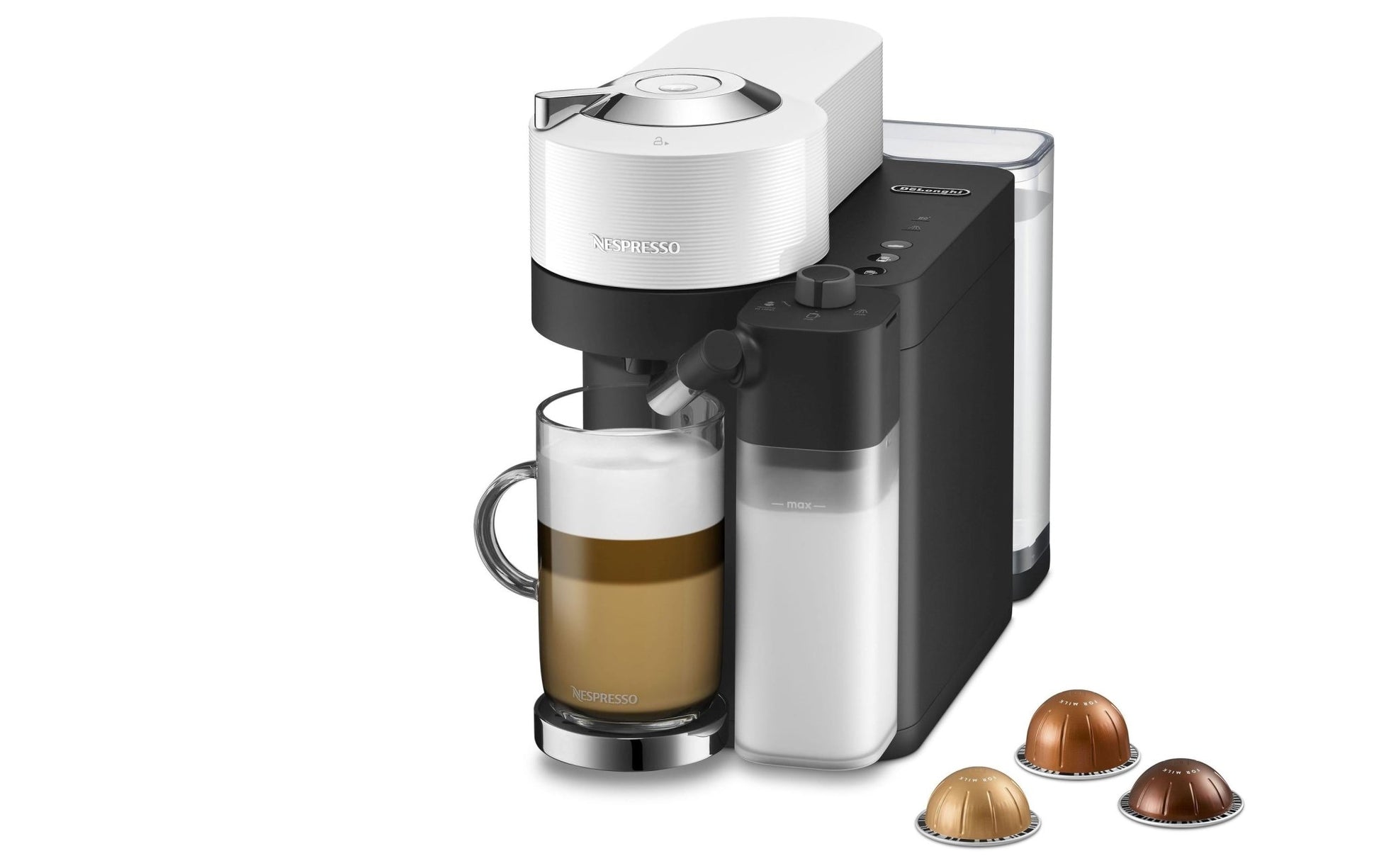 Kaffeemaschine Nespresso Vertuo Lattissima ENV300.W Weiss - MEGART