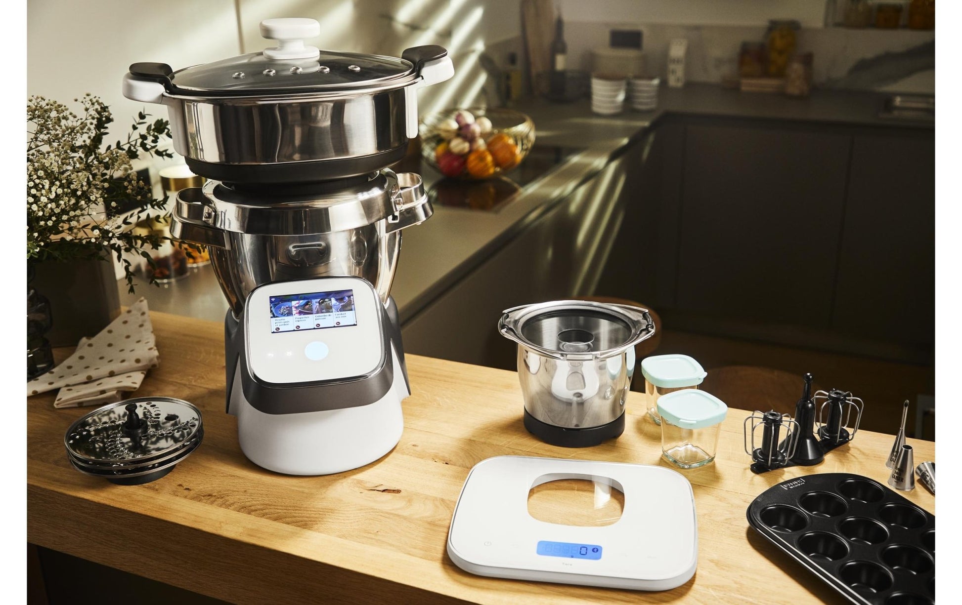 Küchenmaschine i - Companion Touch XL Silber/Weiss - MEGART