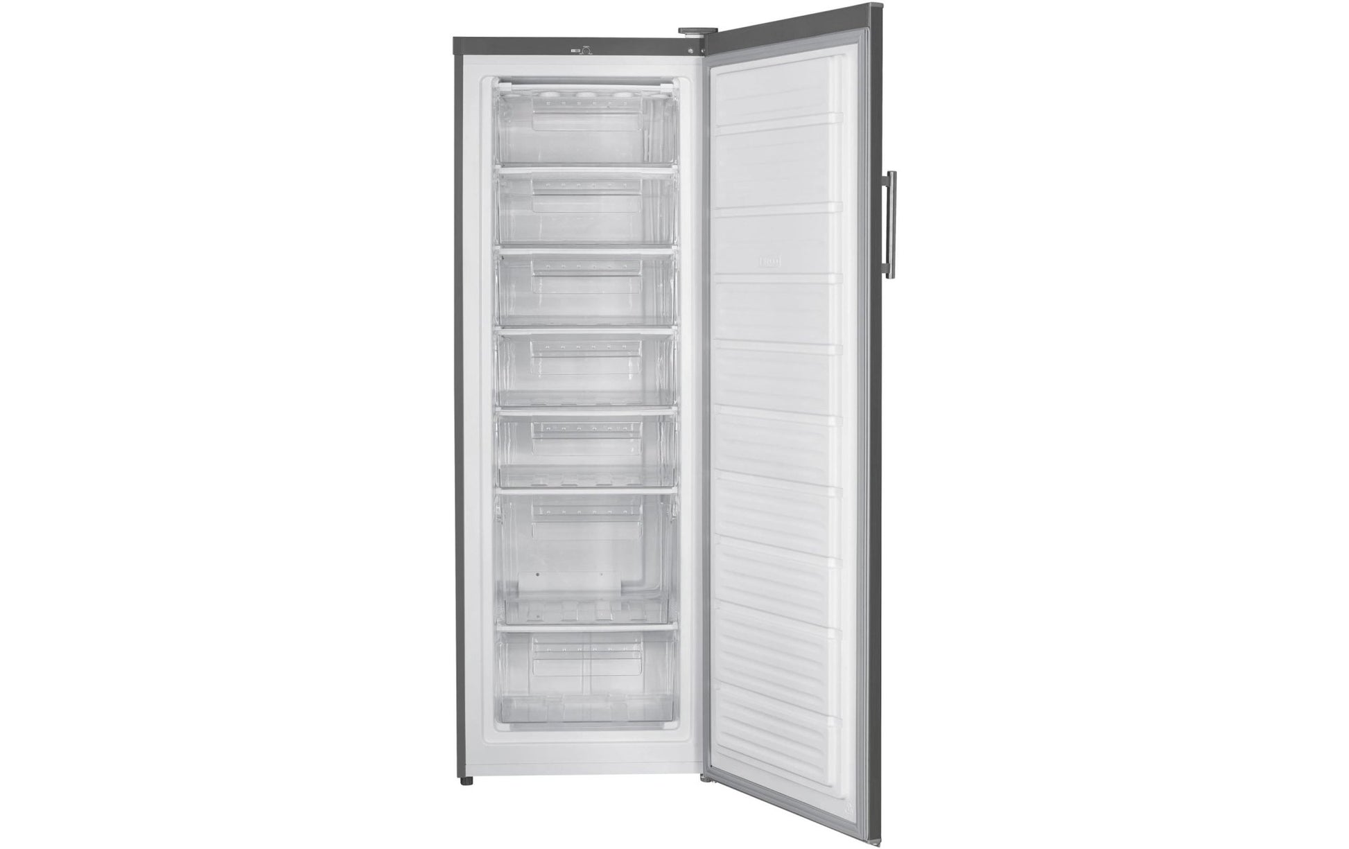 Gefrierschrank H - GS3857 INOX Grau Rechts, Wechselbar - MEGART