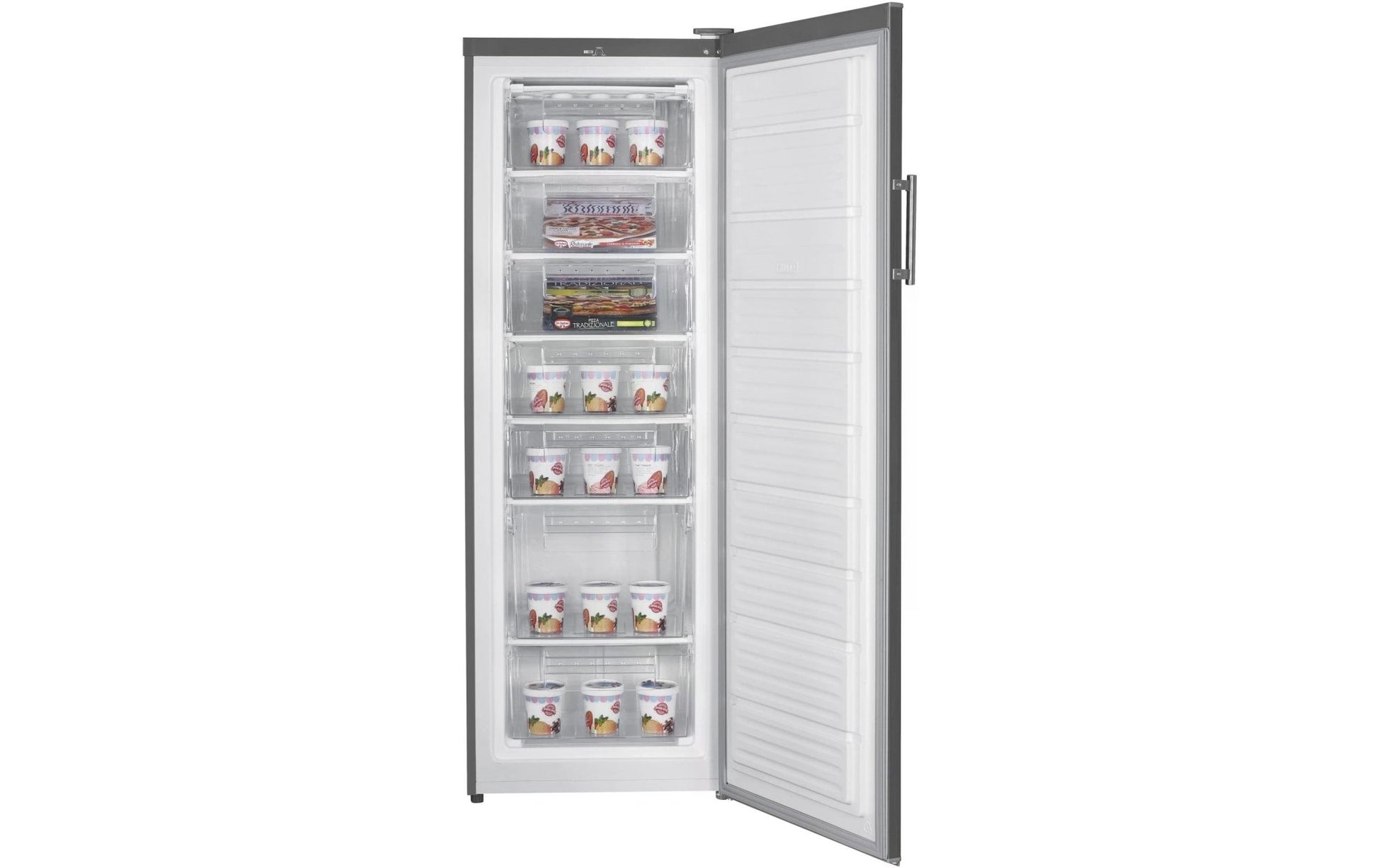 Gefrierschrank H - GS3857 INOX Grau Rechts, Wechselbar - MEGART