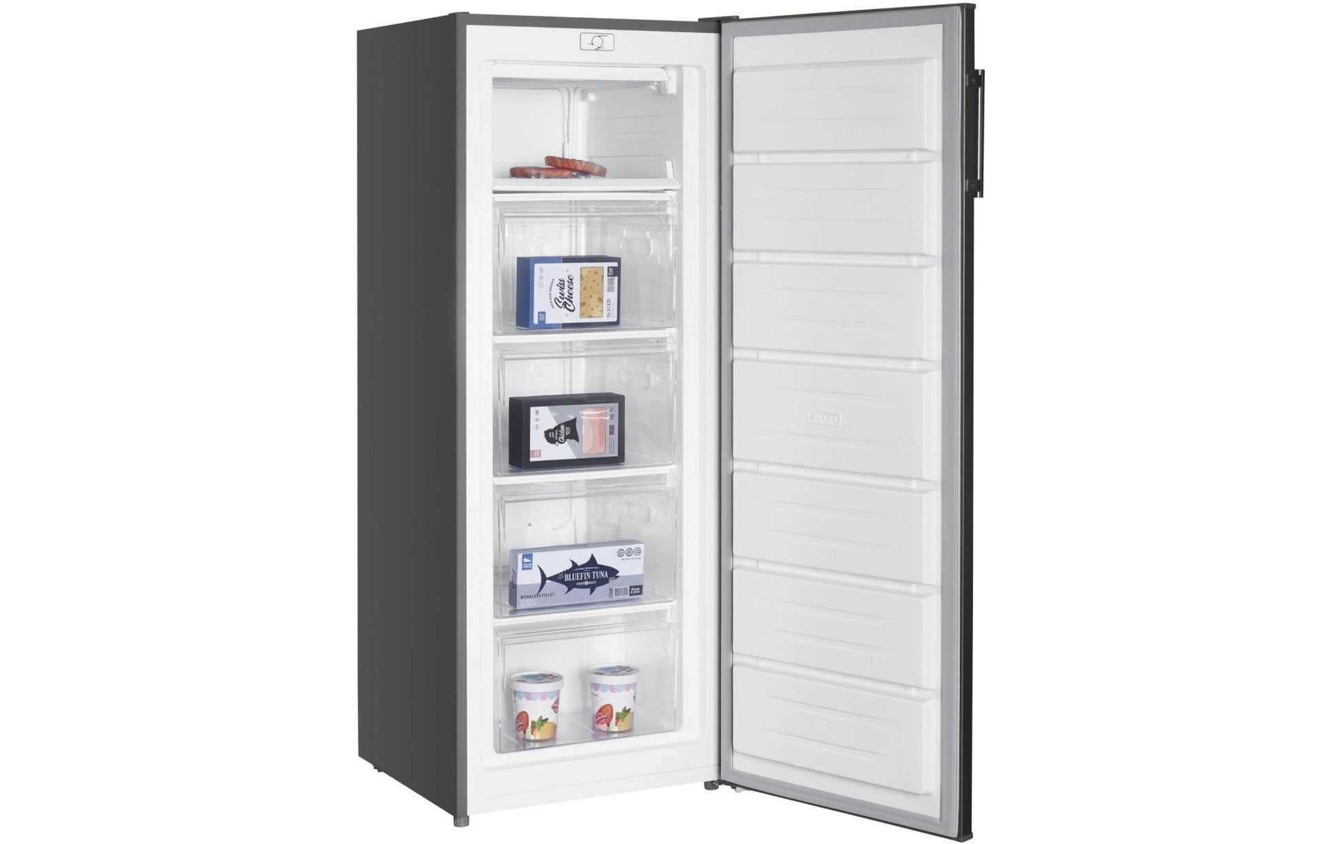 Gefrierschrank H - GS3840 Grau Rechts, Wechselbar - MEGART