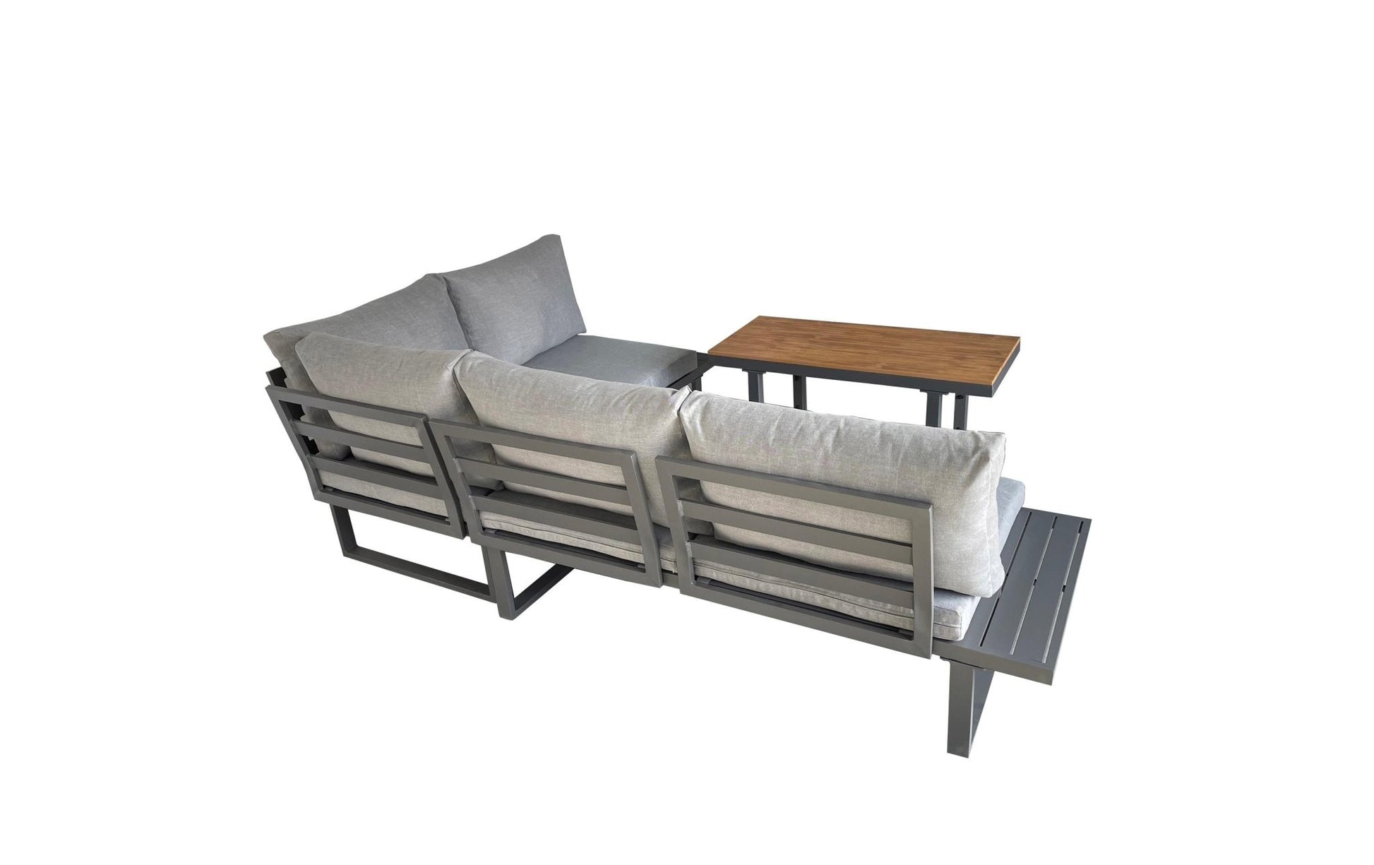 Loungeset Montreux, Anthrazit/Grau, 4 Sitzplätze - MEGART