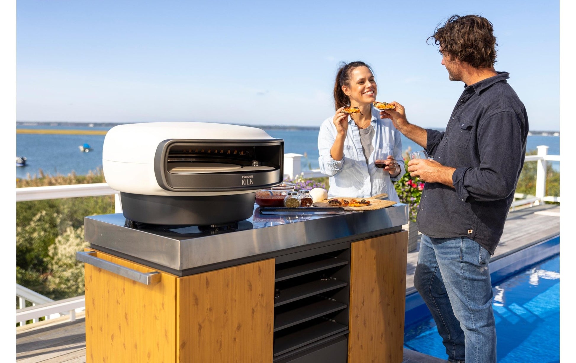 Everdure KILN Pizzaofen 2 Brenner rotierend, stone - MEGART