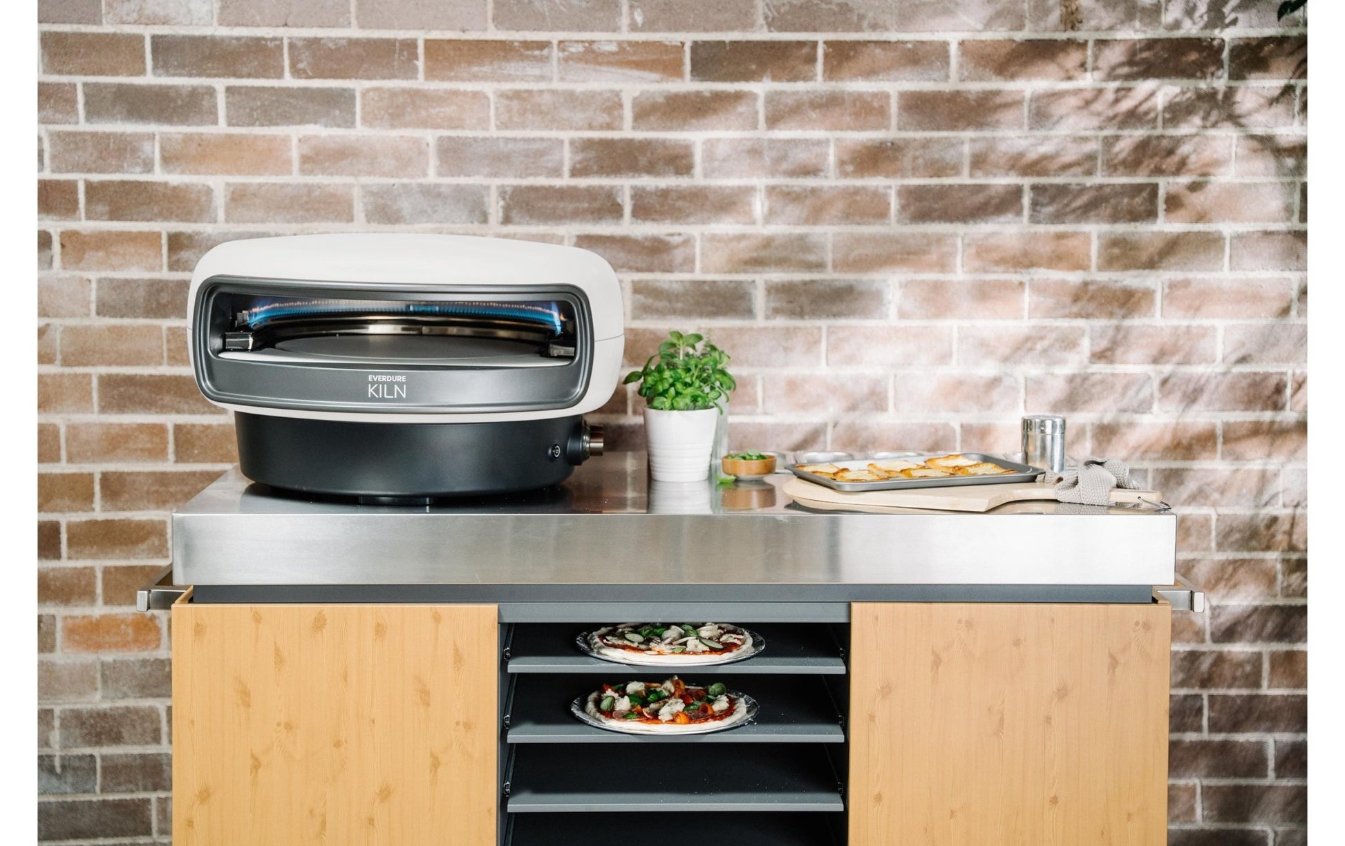 Everdure KILN Pizzaofen 2 Brenner rotierend, stone - MEGART
