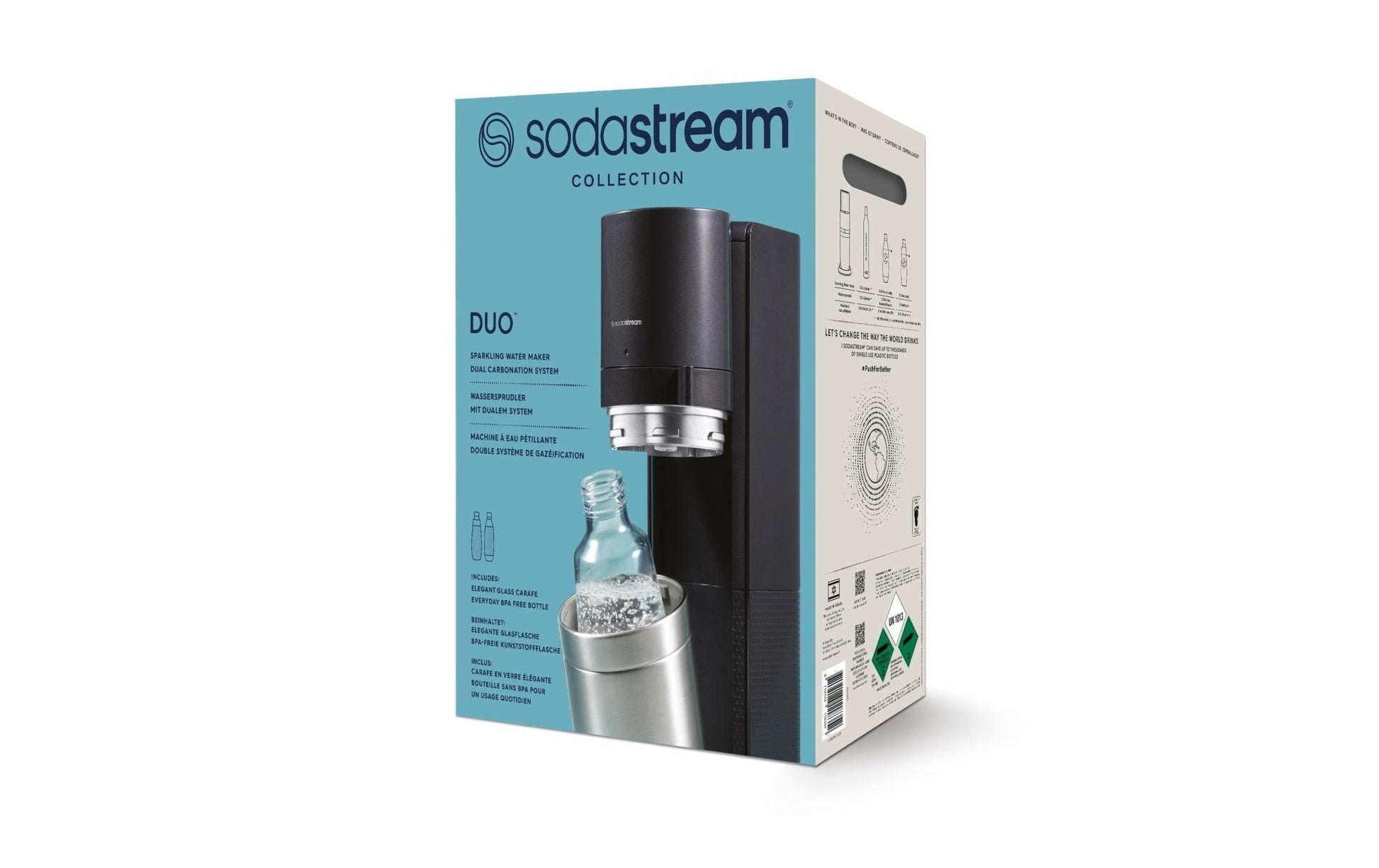 Wassersprudler DUO Schwarz/Silber - MEGART