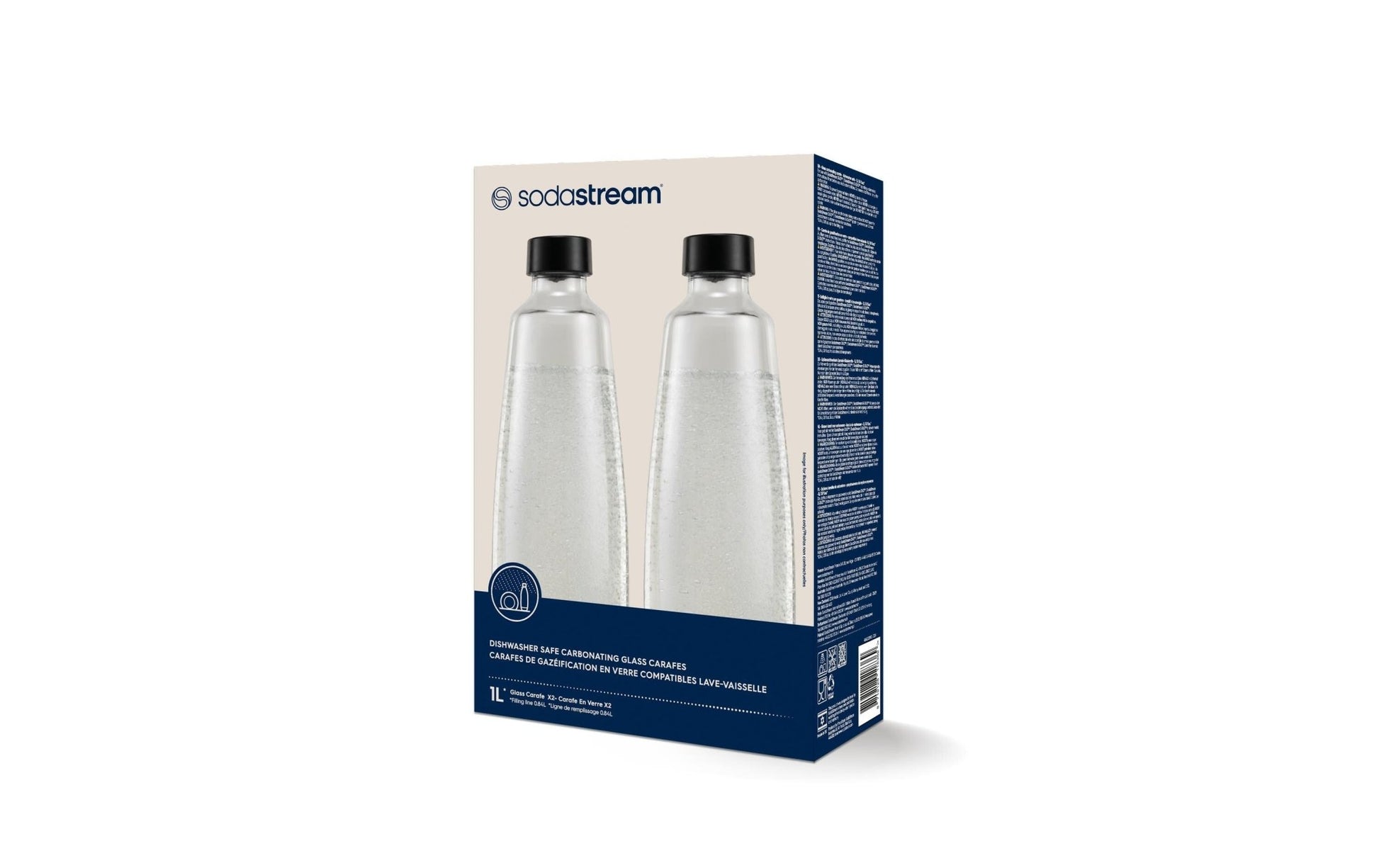 Glaskaraffe DUO 1 l, 2 Stück - MEGART