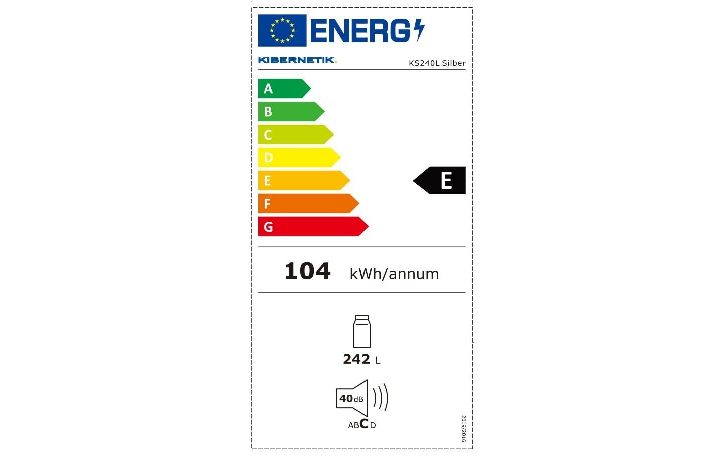 Kühlschrank 109971 Silber, Rechts, Wechselbar - MEGART