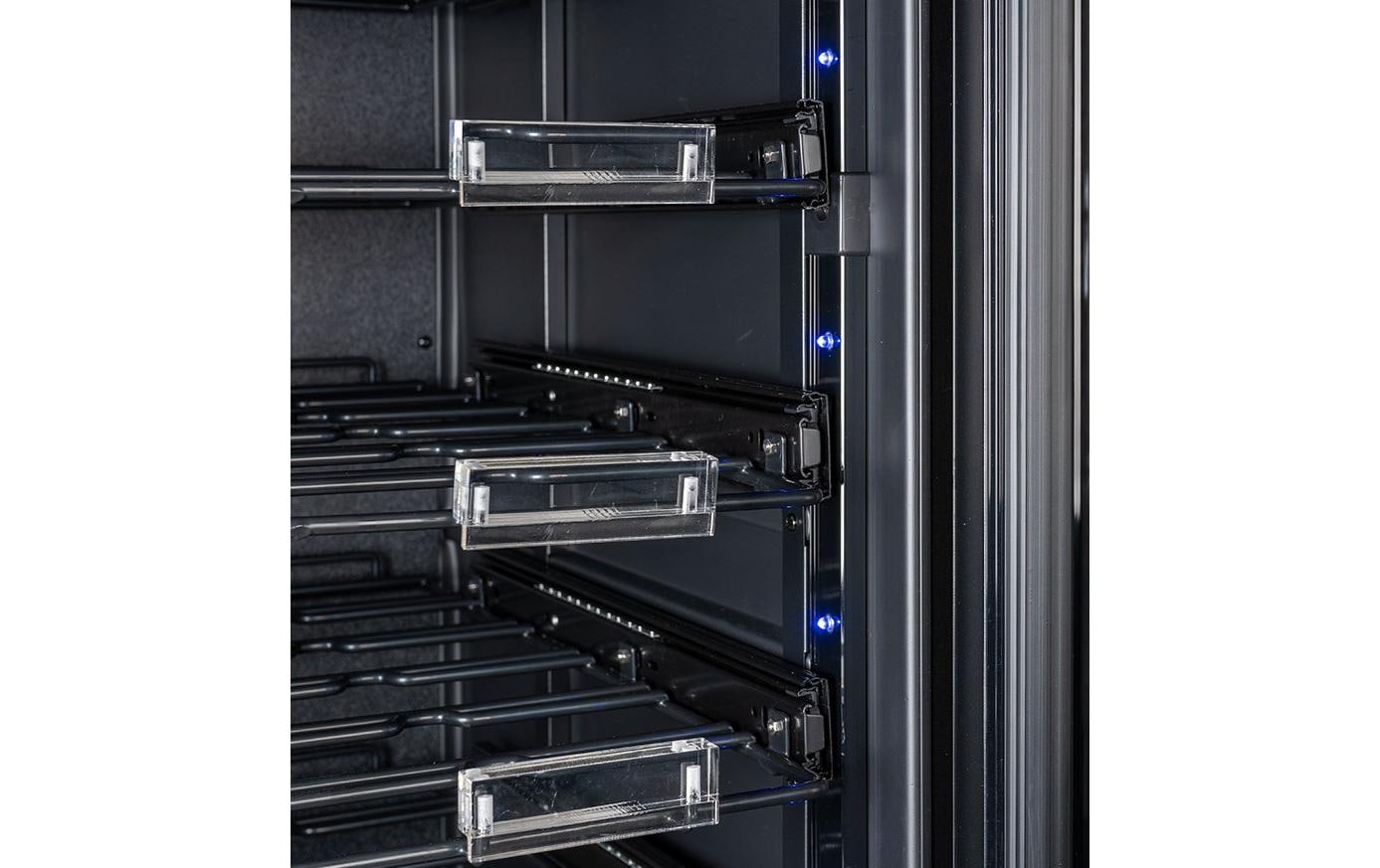 Weinklimaschrank WKZ 150 Schwarz, Rechts, Wechselbar - MEGART