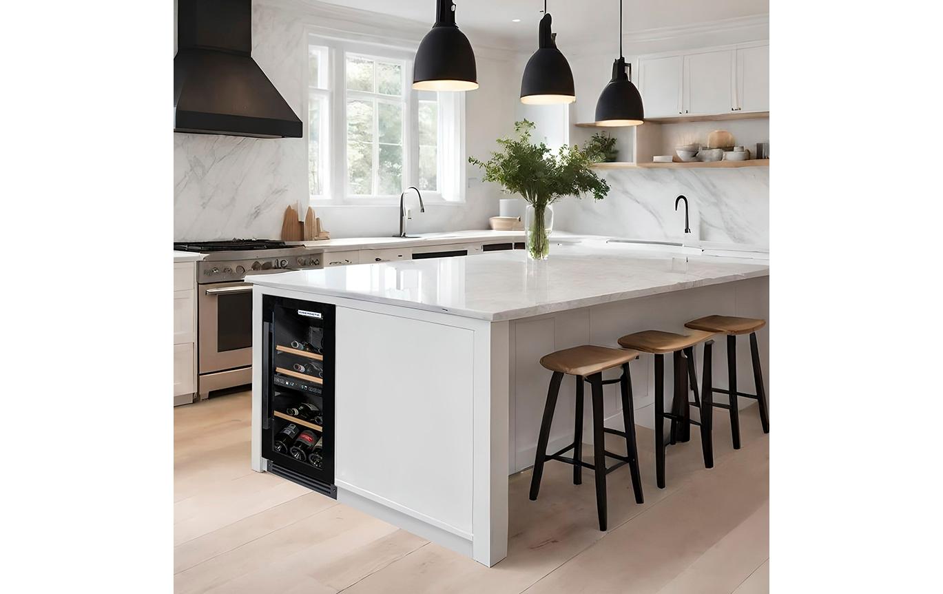 Einbau - Weinklimaschrank WKE 24 Schwarz, Rechts, Wechselbar - MEGART