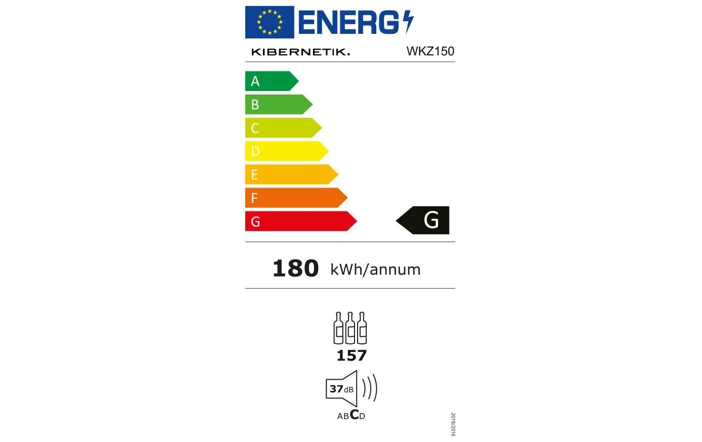 Weinklimaschrank WKZ 150 Schwarz, Rechts, Wechselbar - MEGART