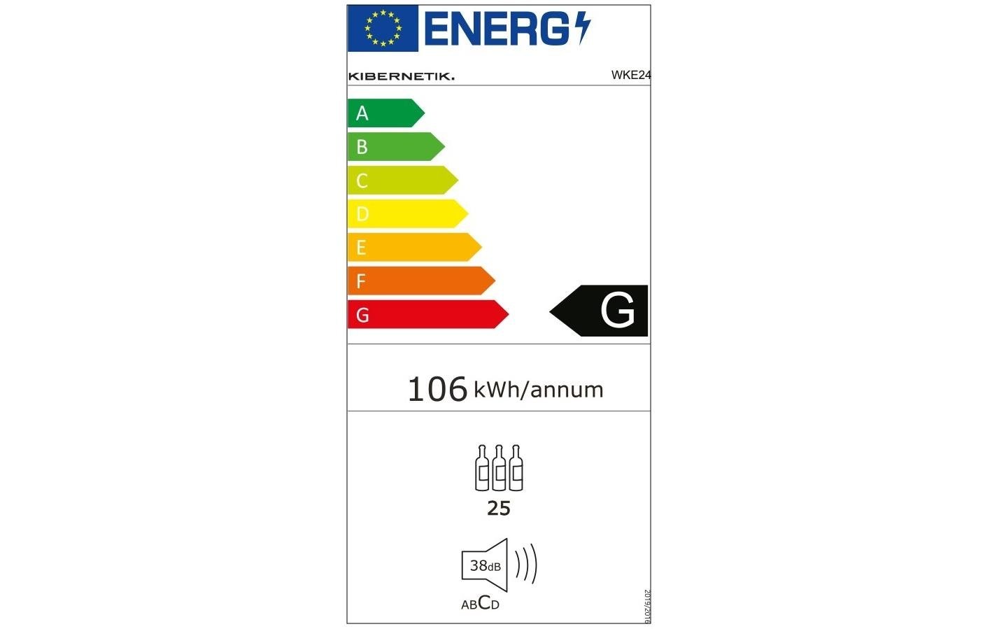 Einbau - Weinklimaschrank WKE 24 Schwarz, Rechts, Wechselbar - MEGART