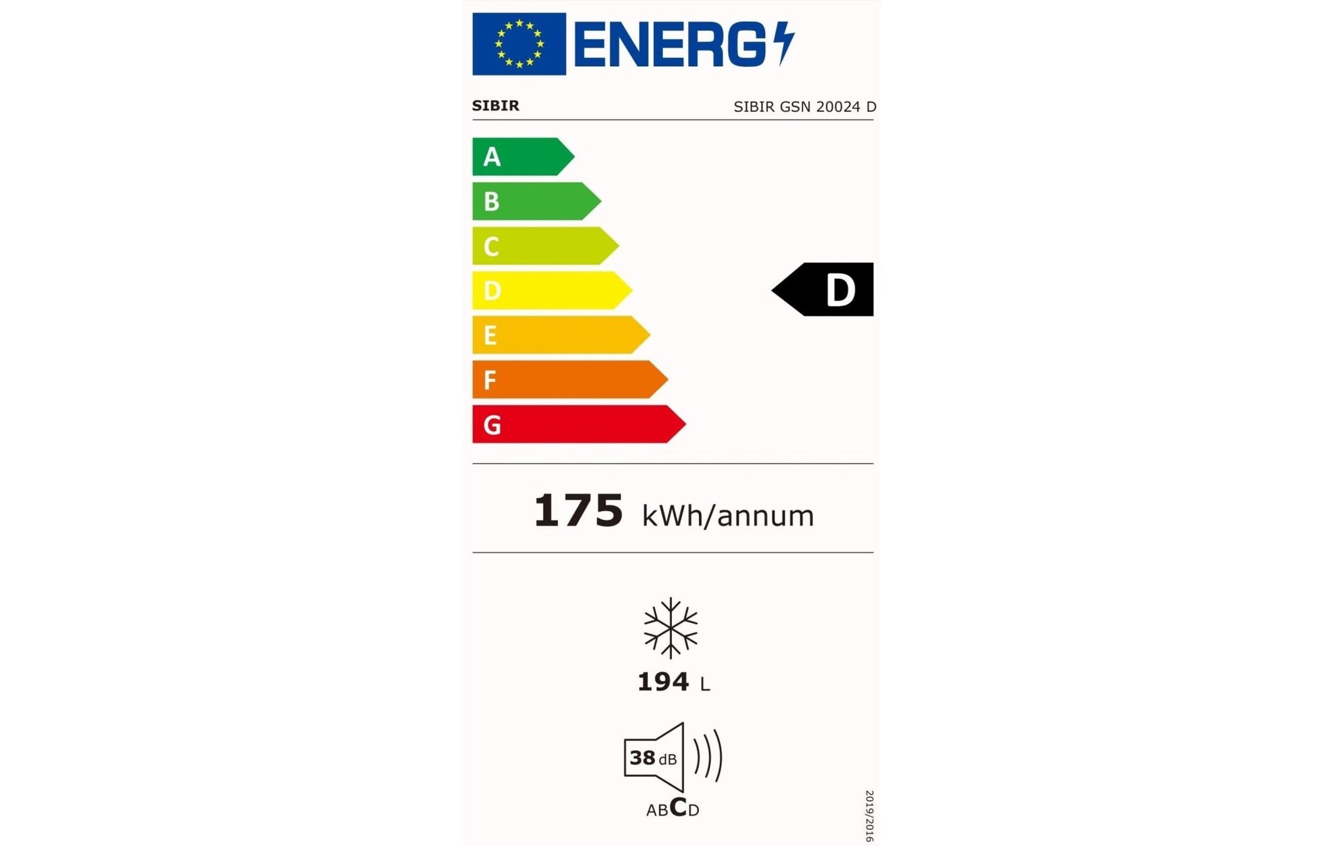 Gefrierschrank GSN20024 NoFrost Rechts - MEGART