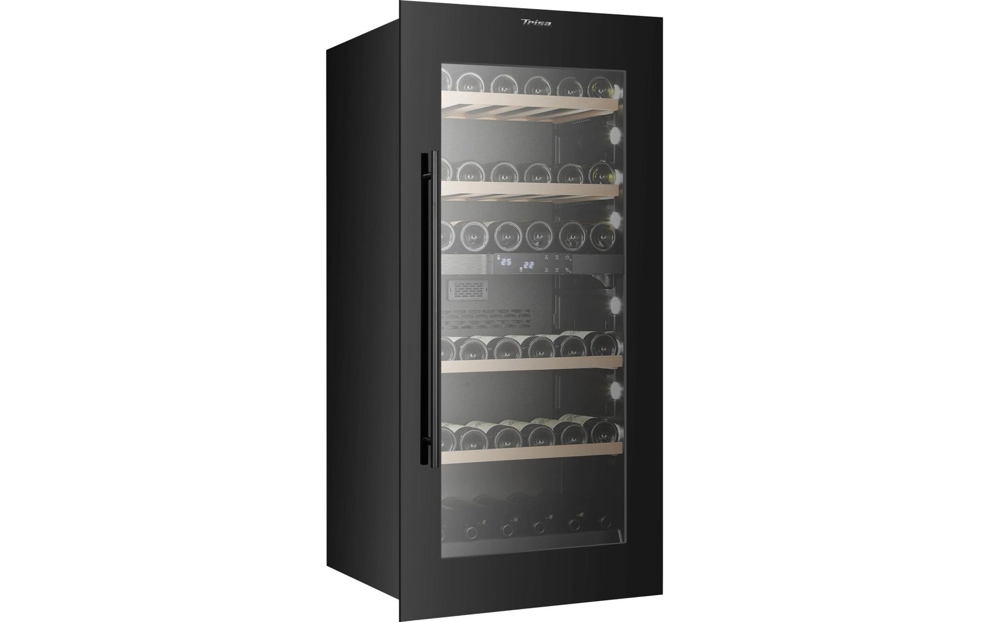 Einbauweinkühlschrank Dual Zone Schwarz, Rechts - MEGART