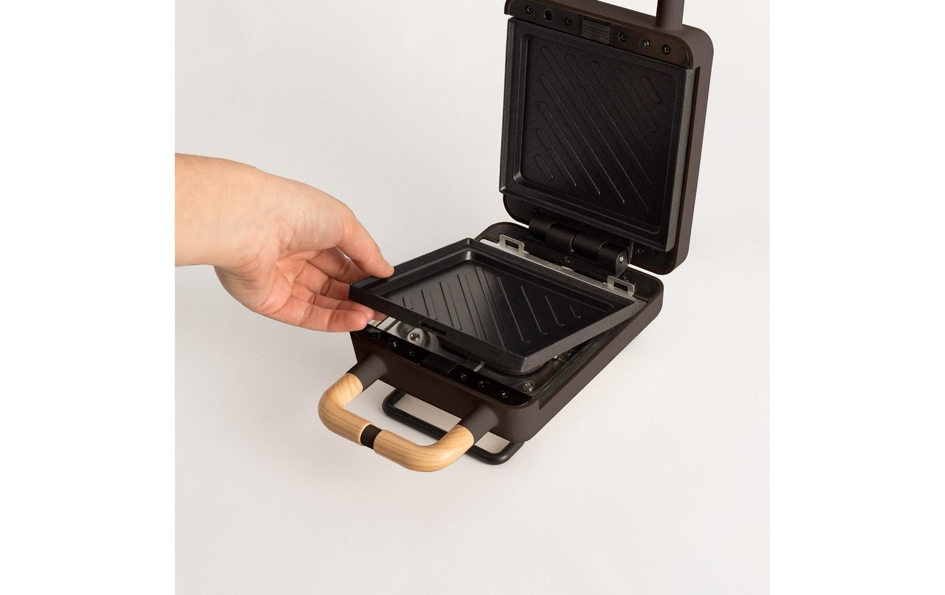 Waffeleisen Stone 2 in 1 Compact Braun - MEGART