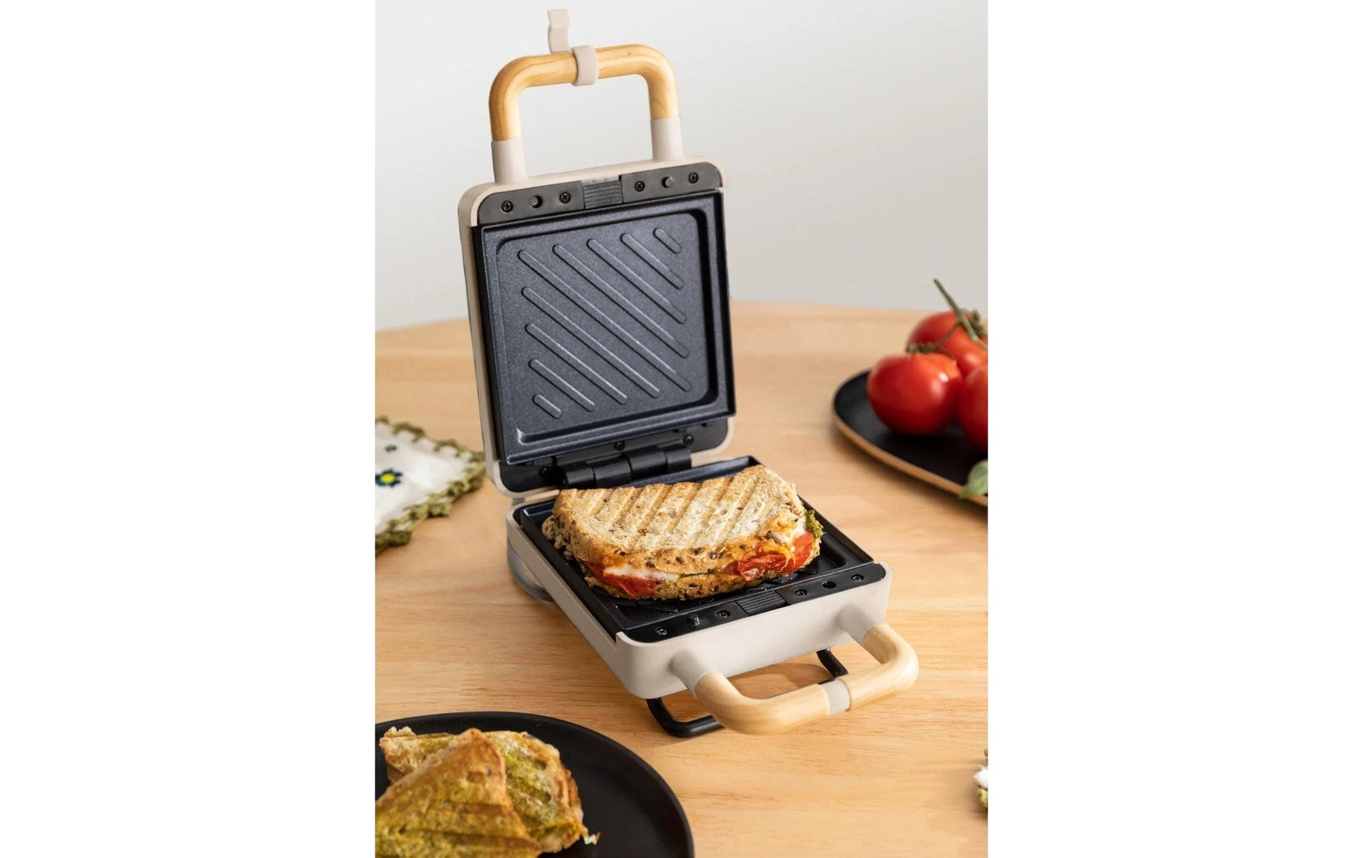 Waffeleisen Stone 2 in 1 Compact Sand - MEGART