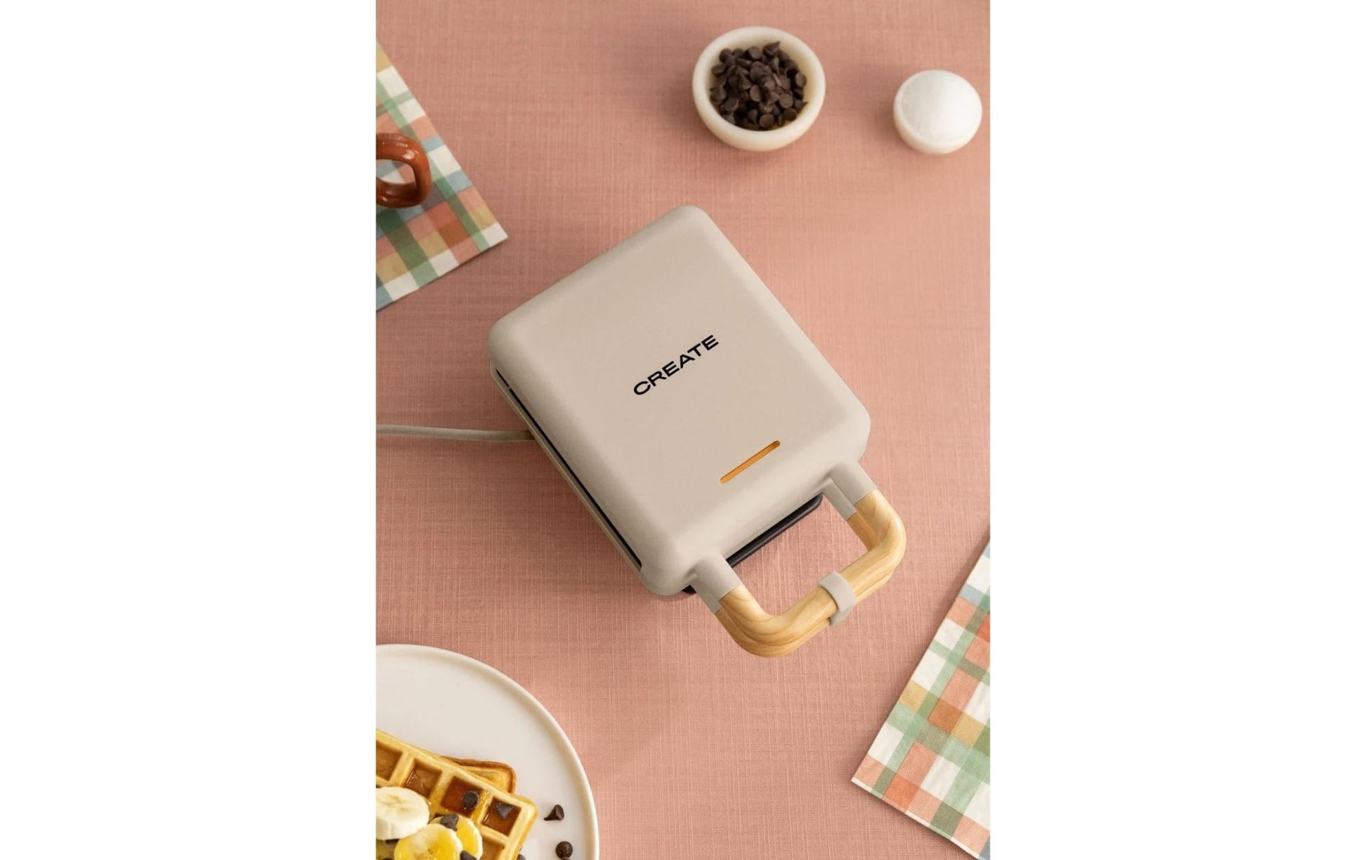 Waffeleisen Stone 2 in 1 Compact Sand - MEGART