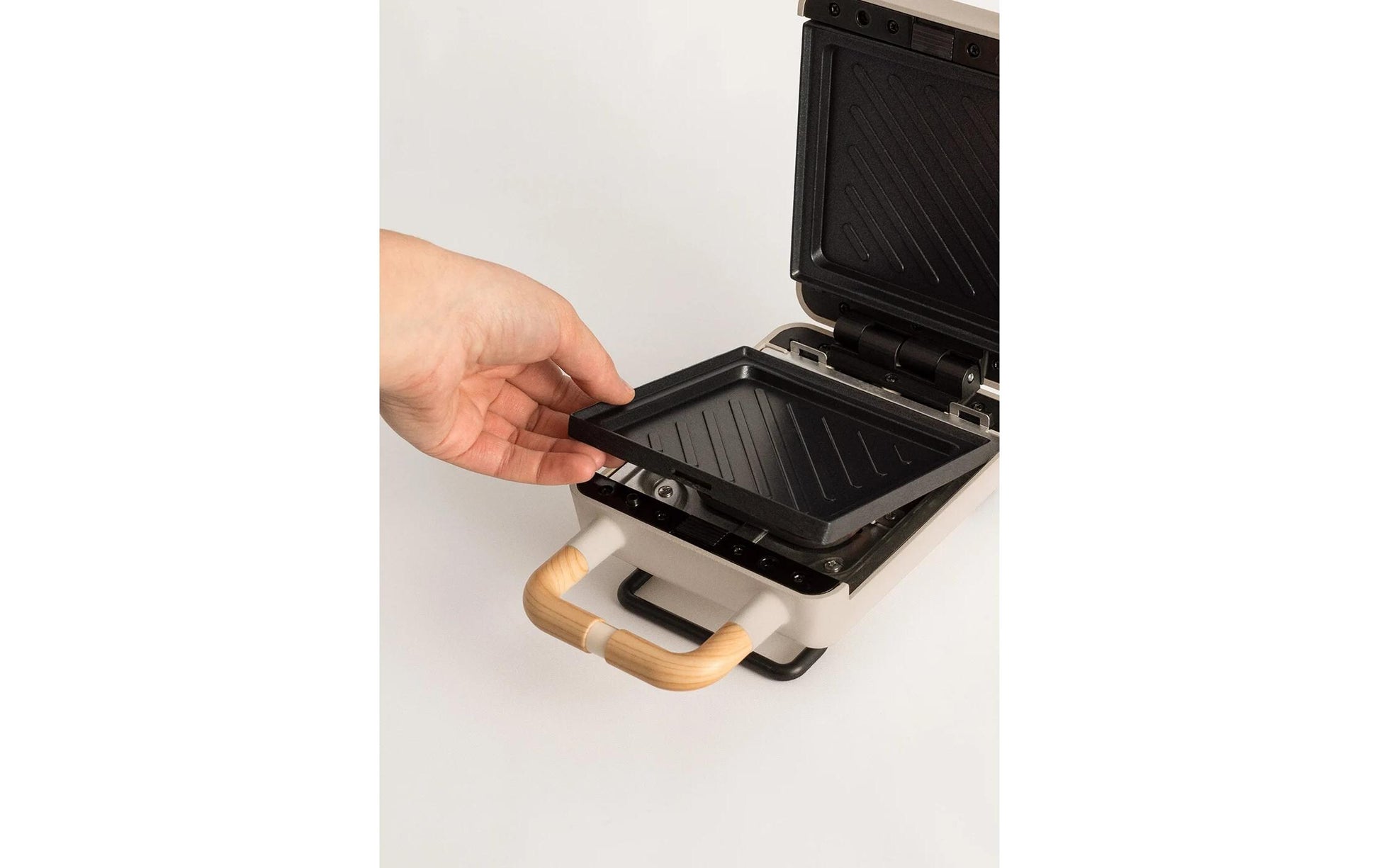 Waffeleisen Stone 2 in 1 Compact Sand - MEGART