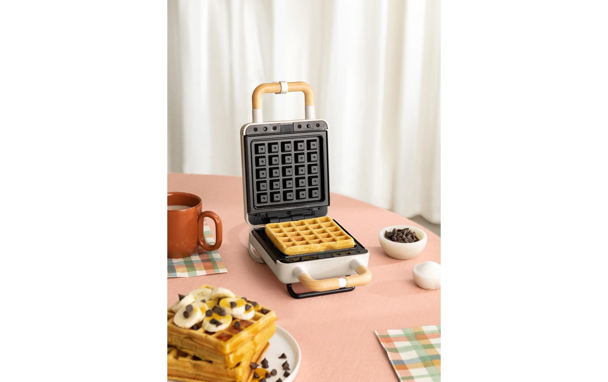 Waffeleisen Stone 2 in 1 Compact Sand - MEGART