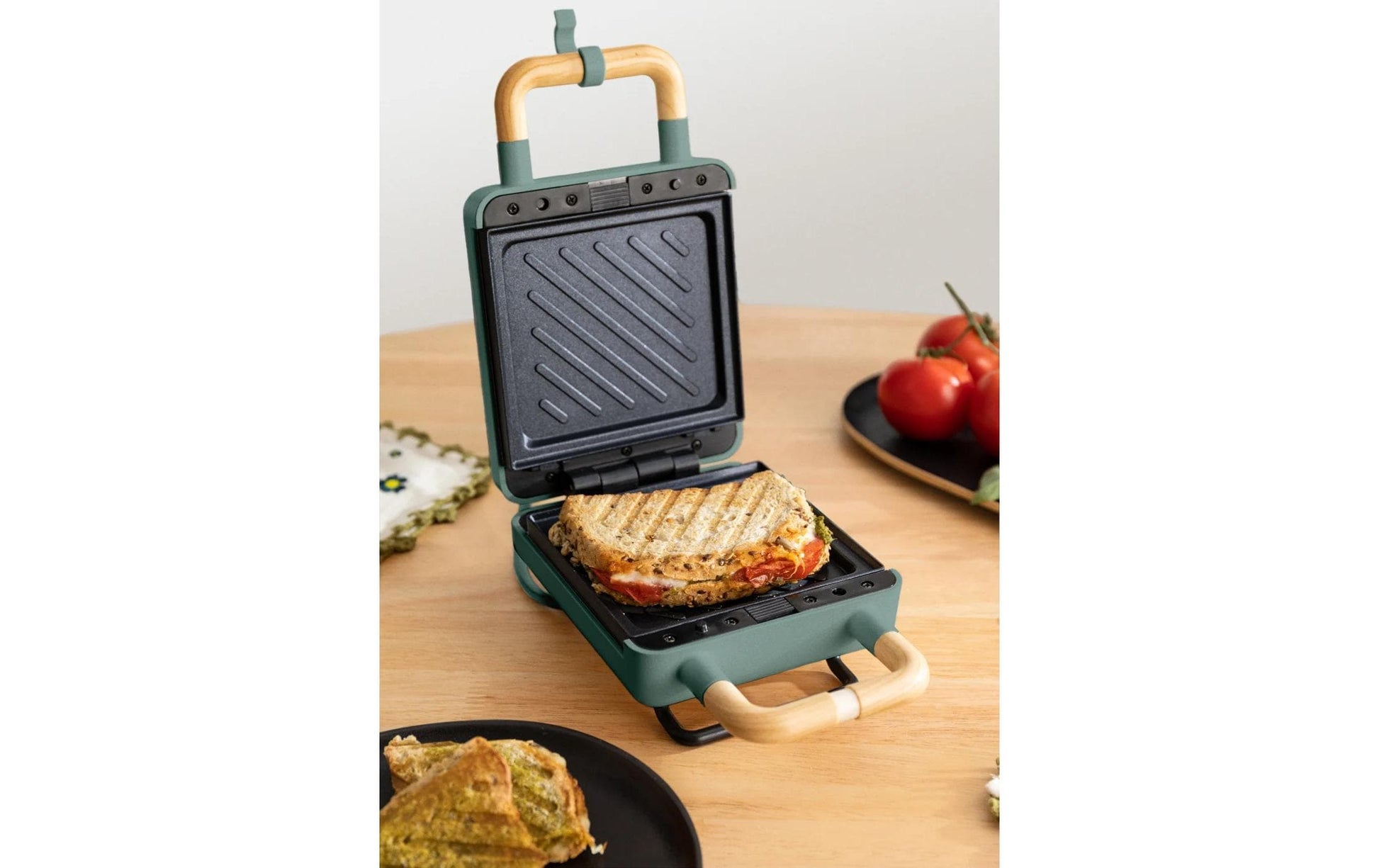 Waffeleisen Stone 2 in 1 Compact Salbeigrün - MEGART