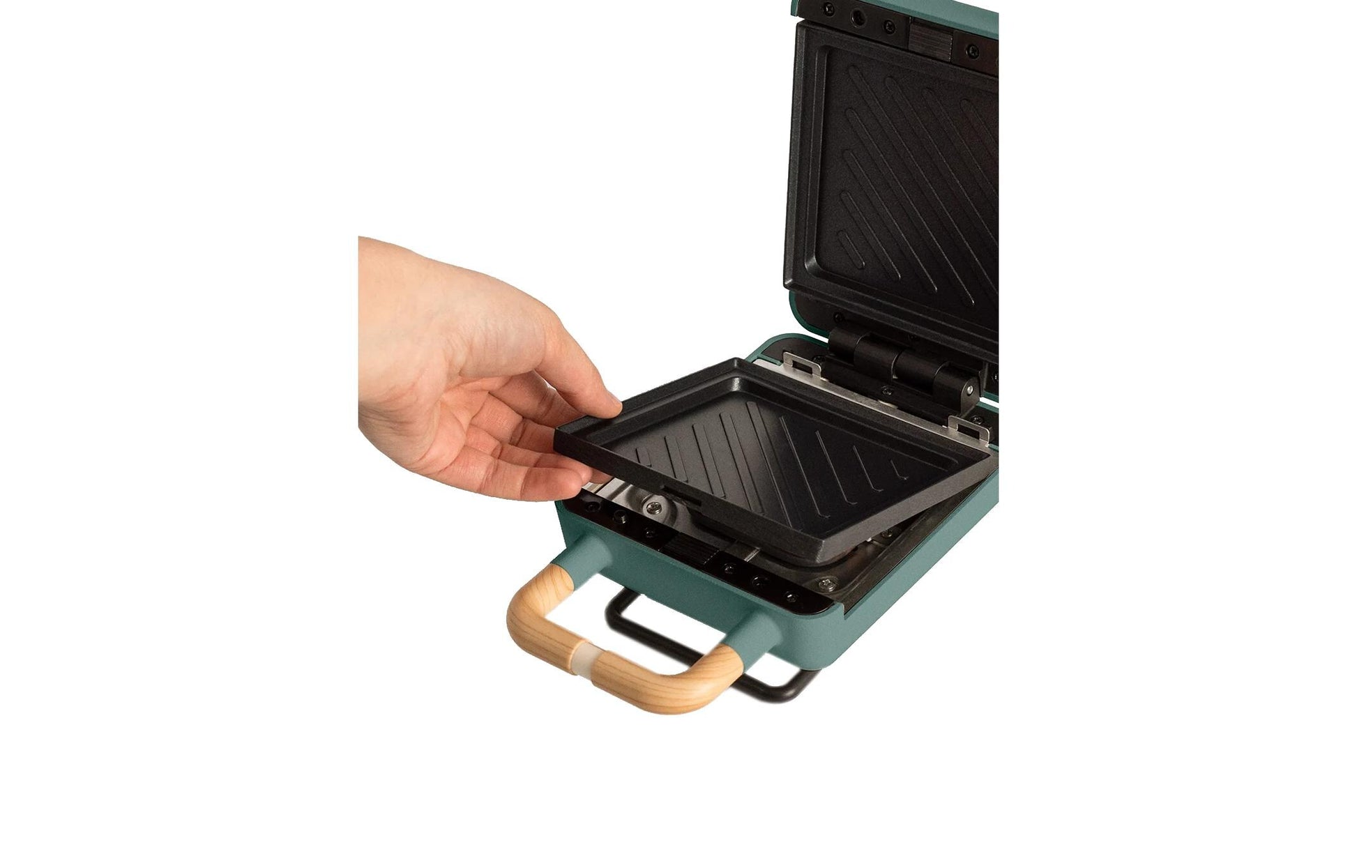 Waffeleisen Stone 2 in 1 Compact Salbeigrün - MEGART