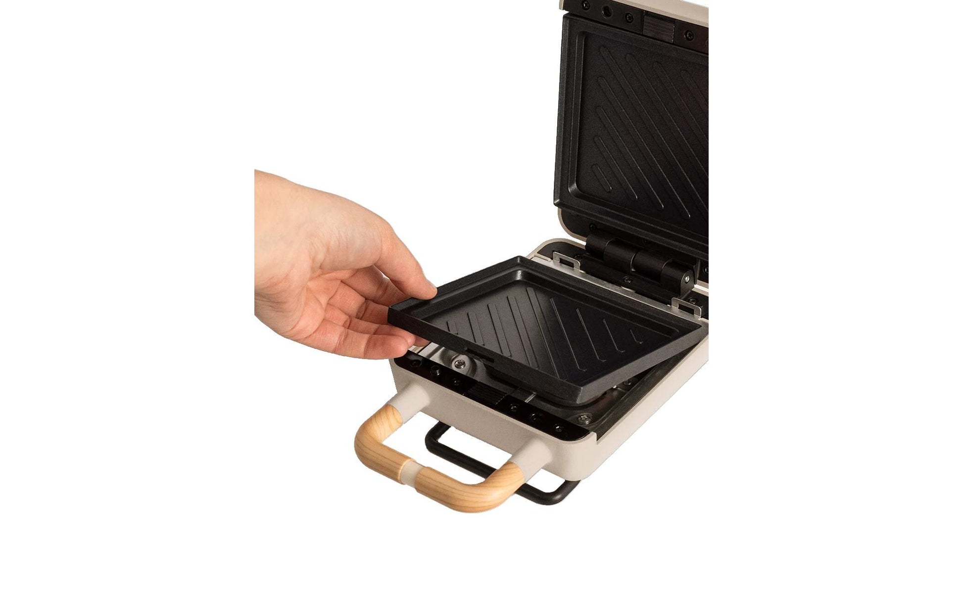 Waffeleisen Stone 2 in 1 Compact Sand - MEGART
