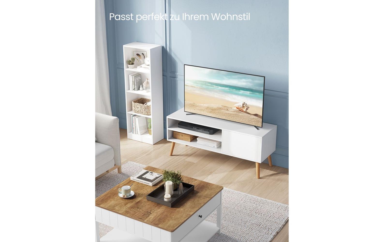 TV - Möbel Skandinavisch 110 x 40 cm, Weiss - MEGART