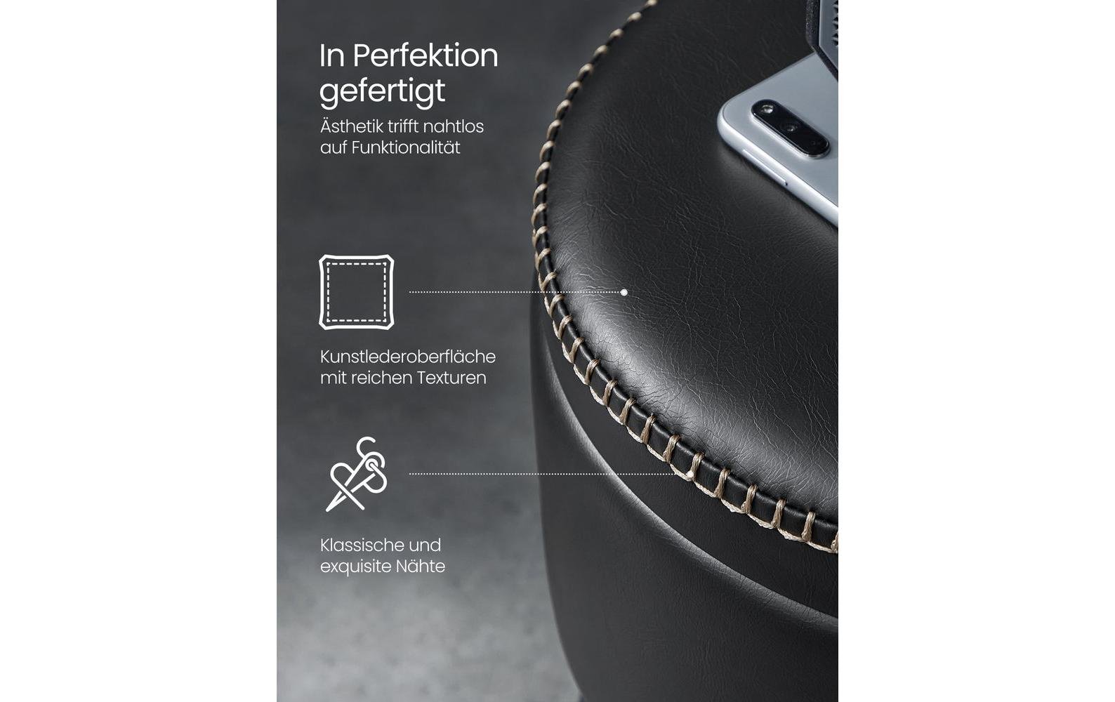 Hocker 32 cm, Schwarz - MEGART