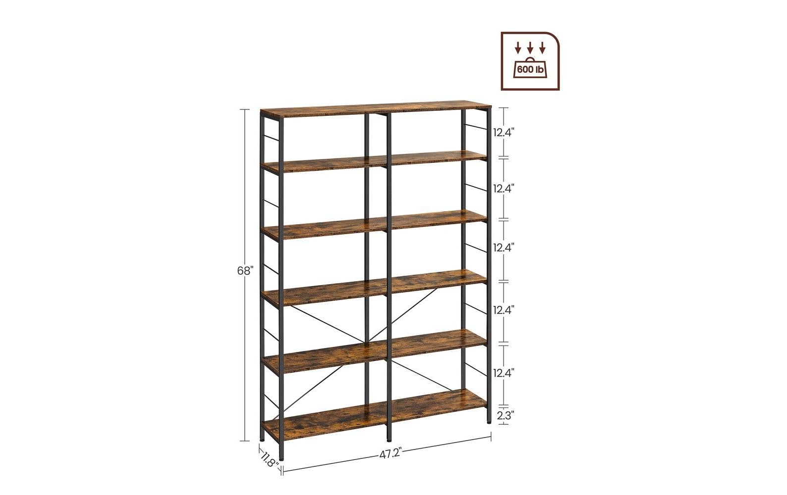 Regal Industrie - Design Braun/Schwarz - MEGART