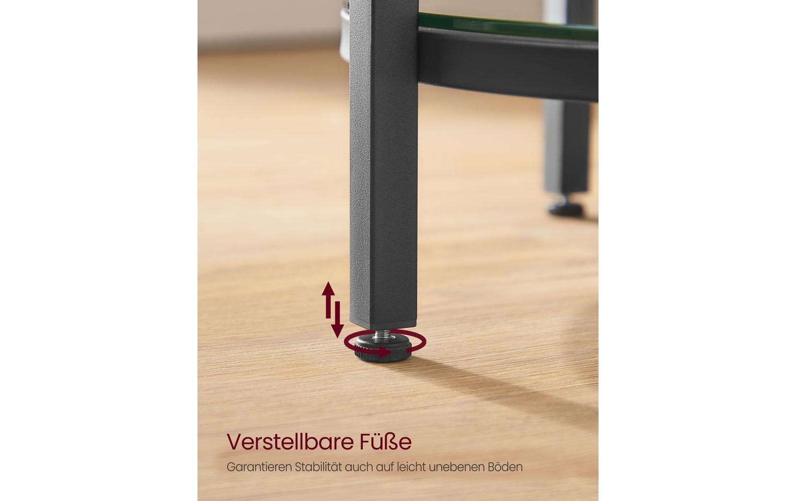 Beistelltisch 45 x 55 cm, Schwarz/Weiss - MEGART