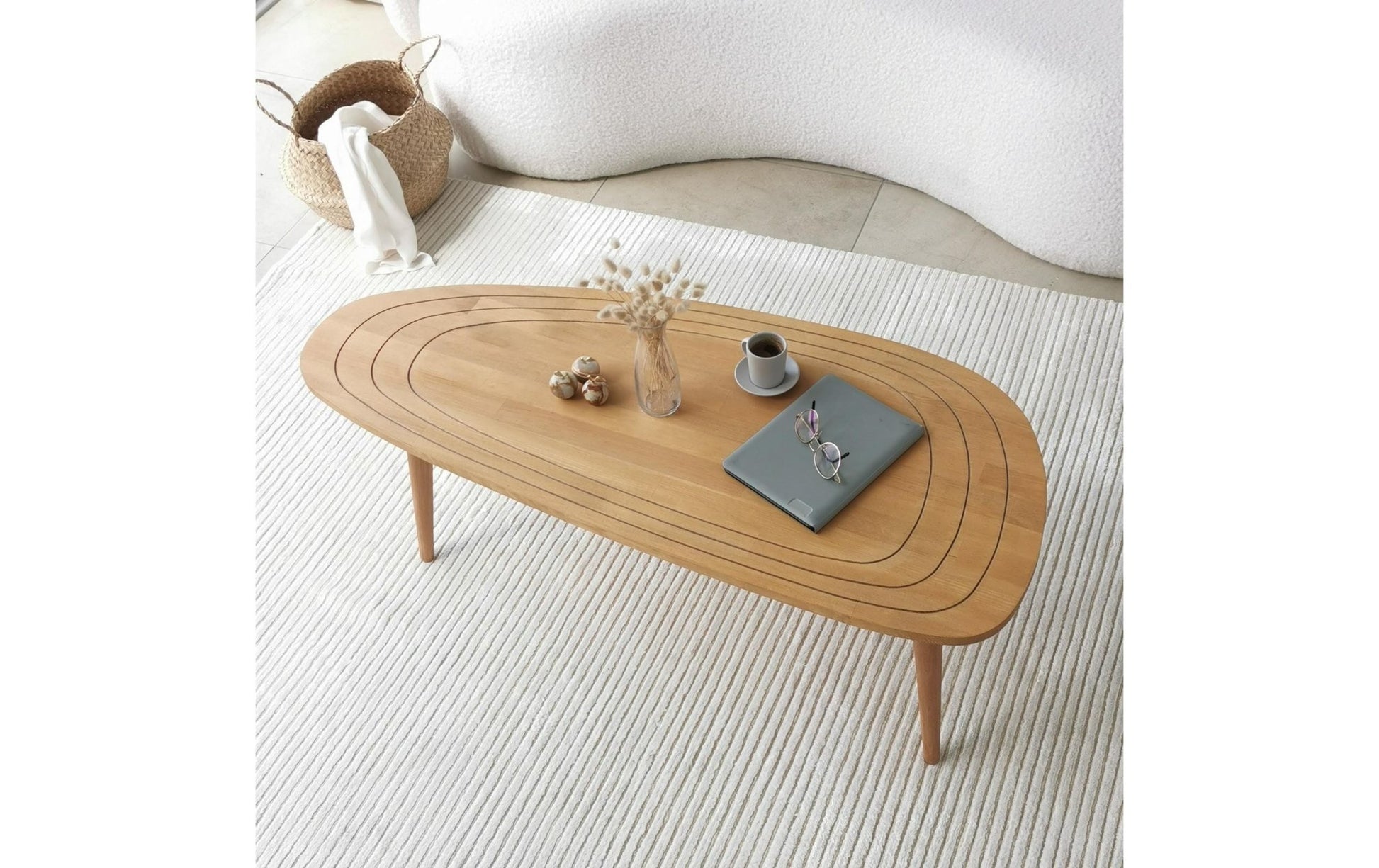 Couchtisch Sweet 115 x 38 cm, Braun Nature - MEGART