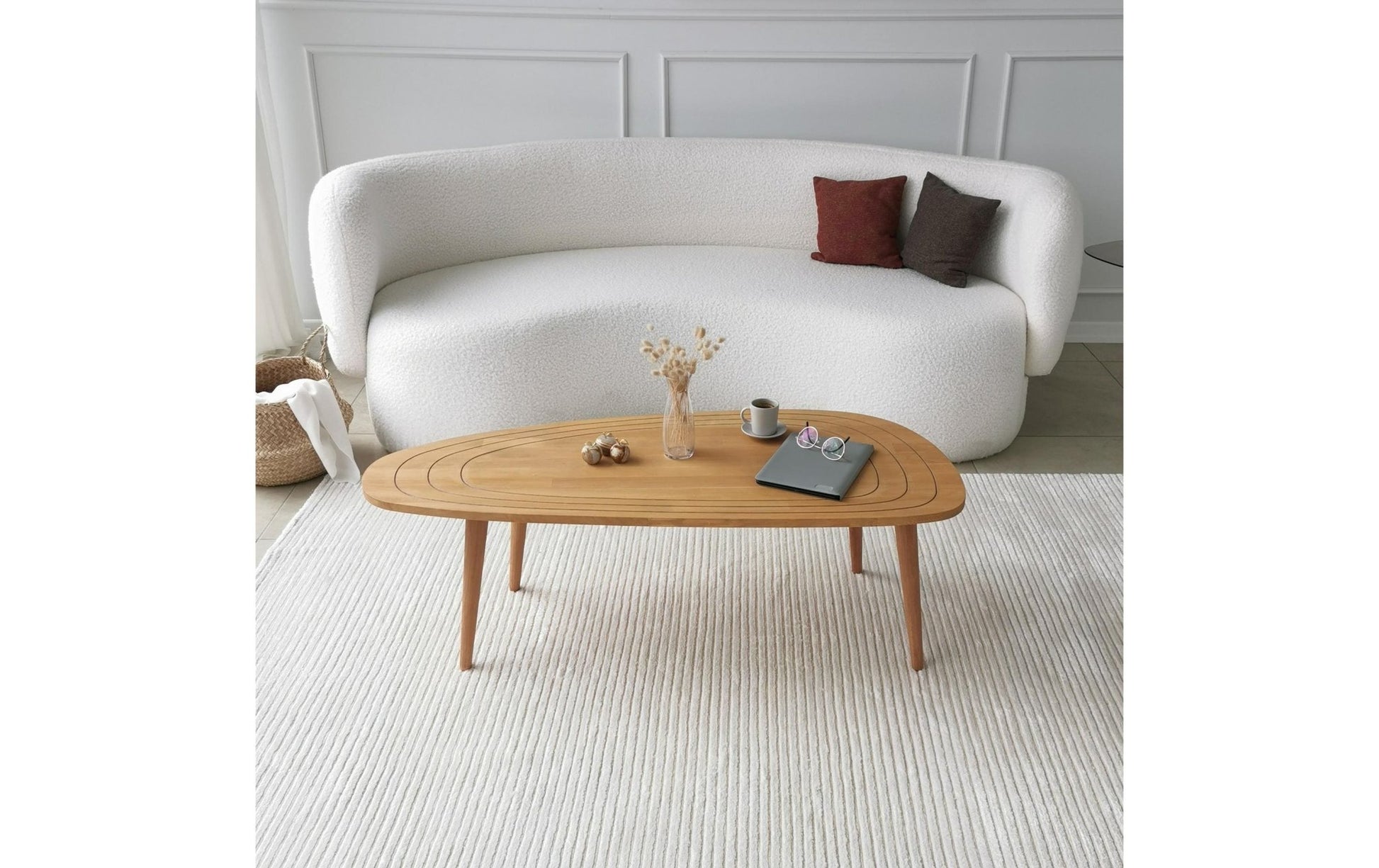 Couchtisch Sweet 115 x 38 cm, Braun Nature - MEGART
