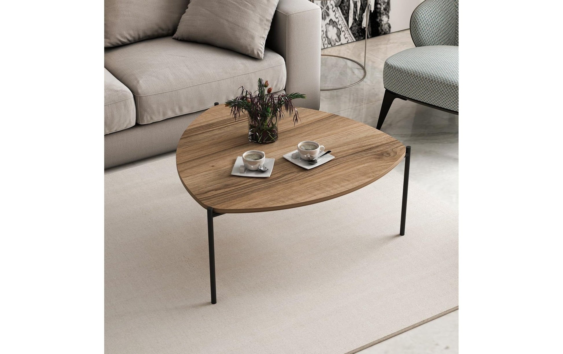 Couchtisch Lenny 90 x 40 cm, Braun - MEGART