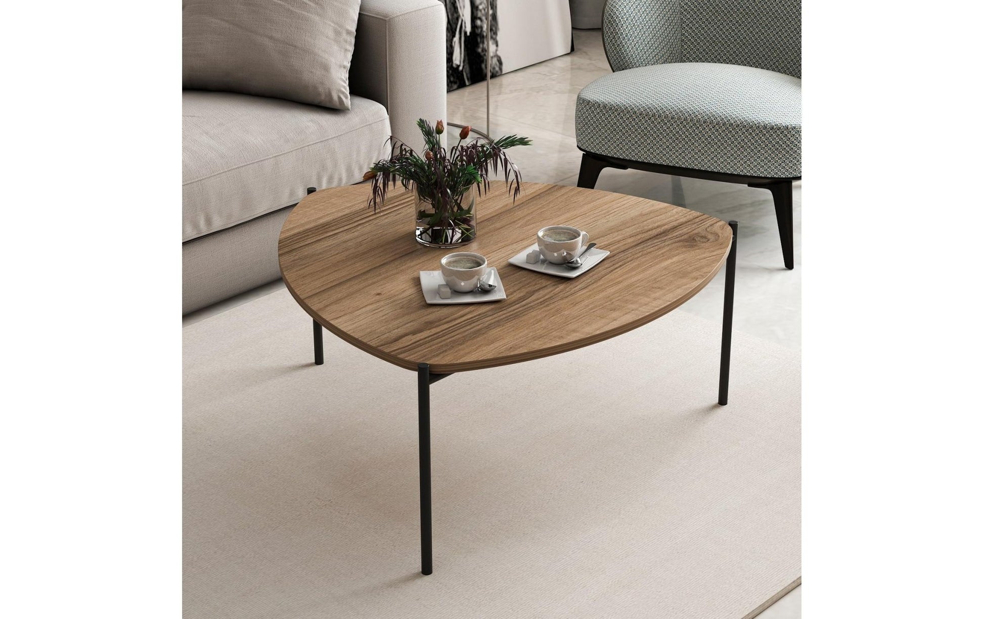 Couchtisch Lenny 90 x 40 cm, Braun - MEGART