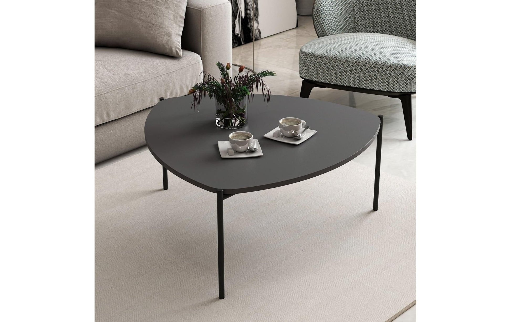 Couchtisch Lenny 90 x 40 cm, Grau - MEGART