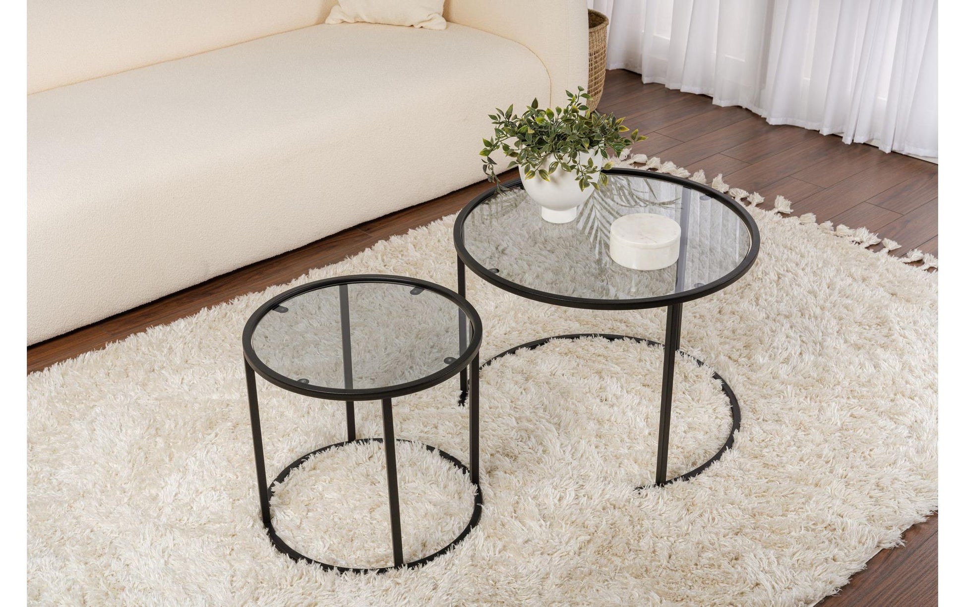 Couchtisch Schwarz/Grau 60 - 42 - MEGART