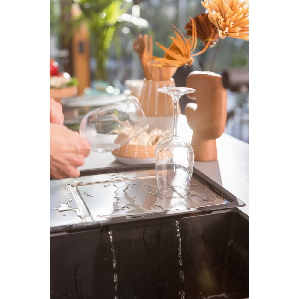 Mobiler Tropfteil, Edelstahl/Schwarz, 32 112.0204.360 - MEGART