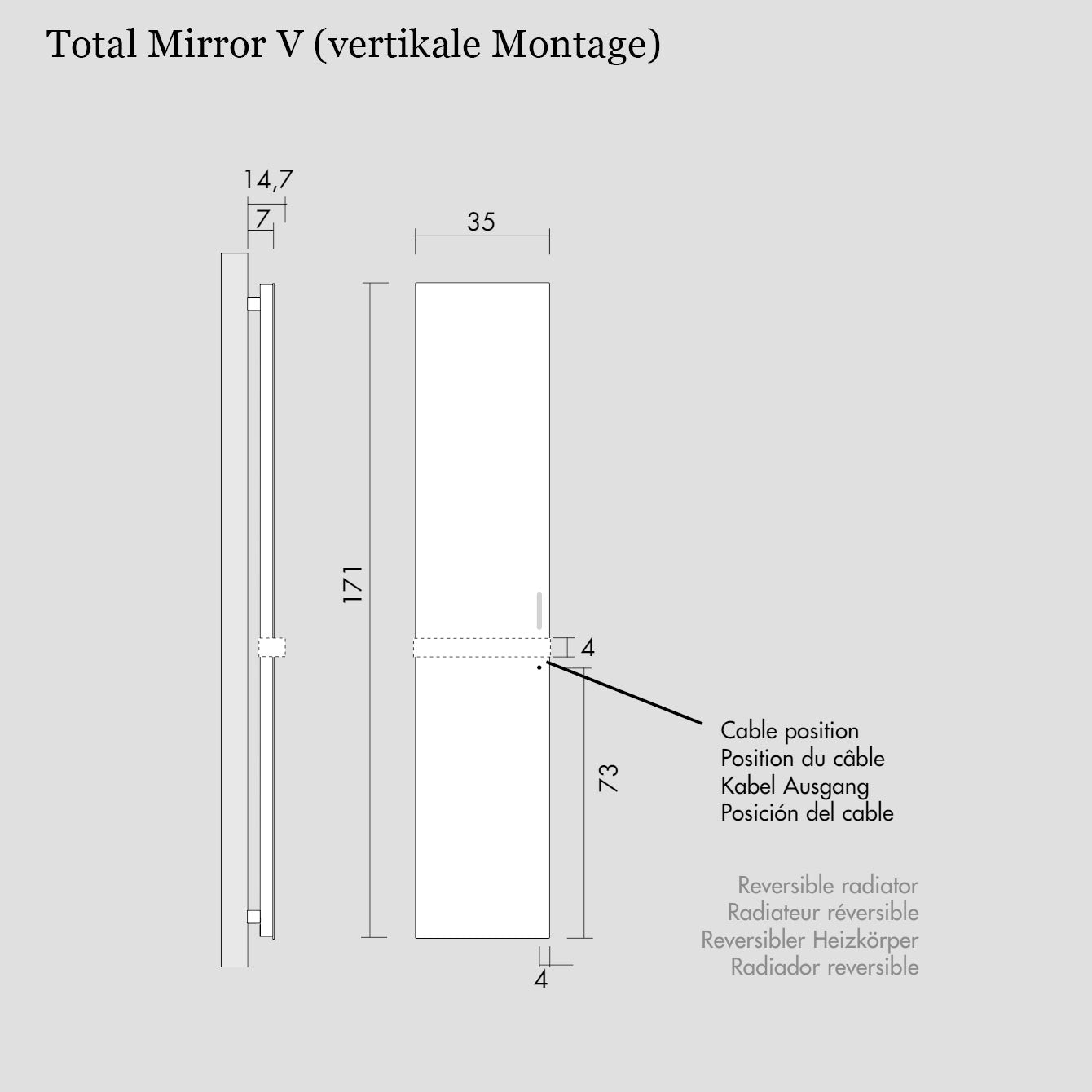 Tavola Total Mirror (EL) - MEGART