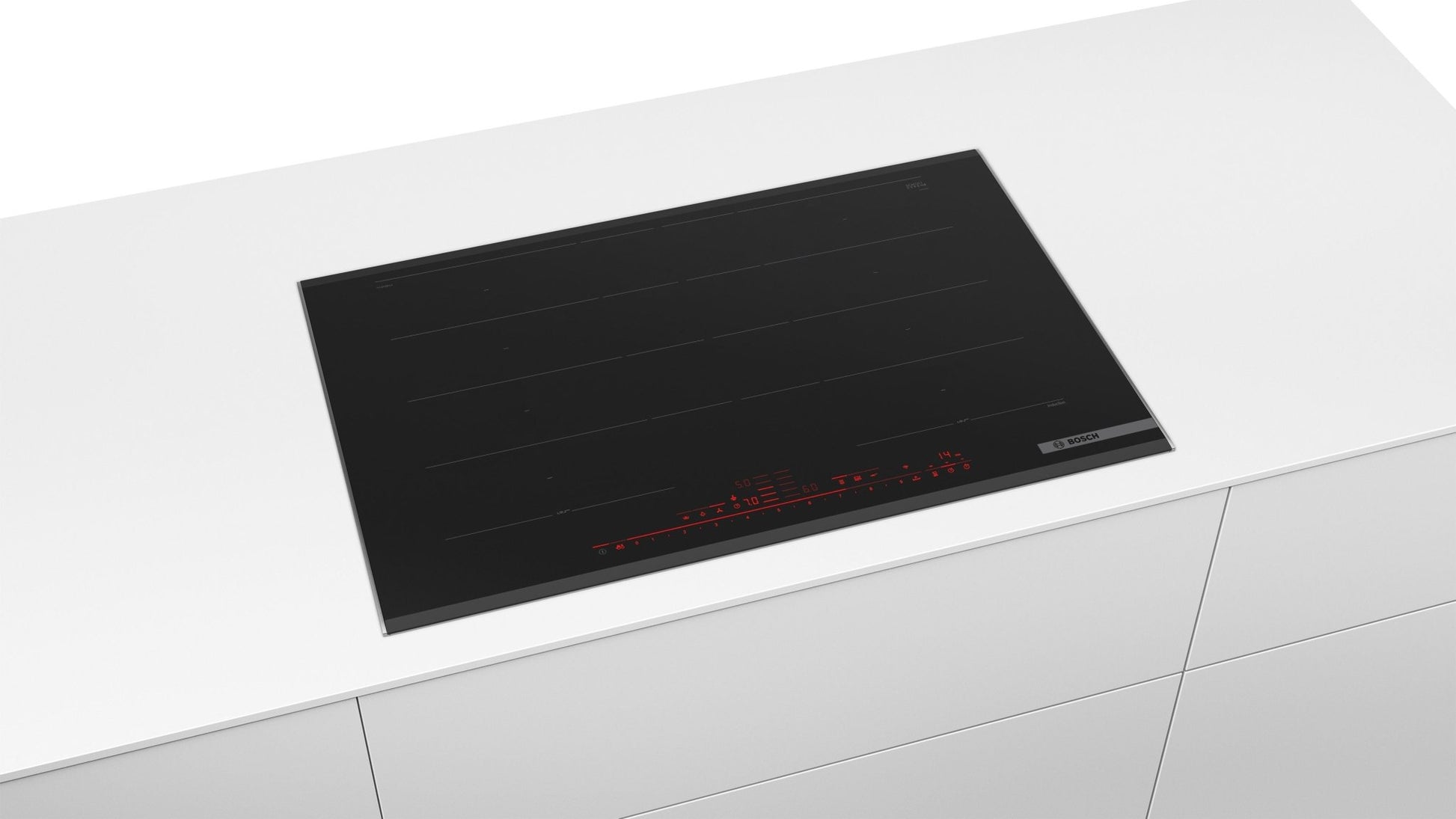 Serie 8, Induktionskochfeld, 80 cm, Schwarz, Mit Rahmen aufliegend PXY875DW4E - MEGART