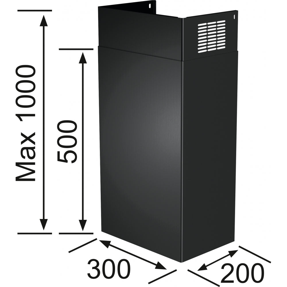 Kamin, schwarz 112.0285.288 - MEGART