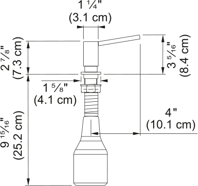 Spülmitteldispenser, Tango Neo, Edelstah 119.0307.938 - MEGART